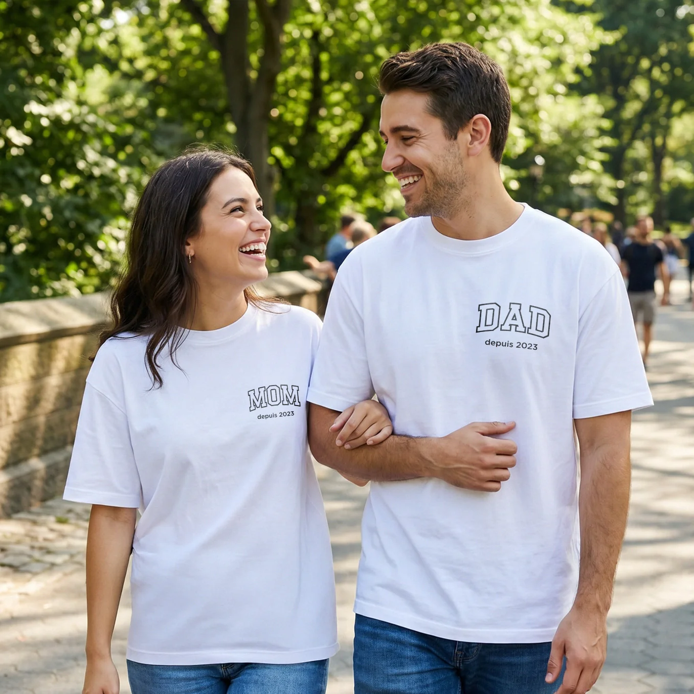 T-shirts Oversize Personnalisés en Look Associé Maman / Papa - Image 15