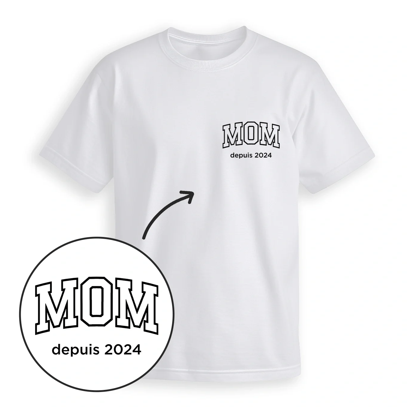 T-shirts Oversize Personnalisés en Look Associé Maman / Papa - Image 17
