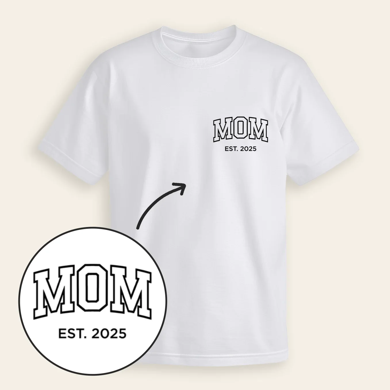 T-shirts Oversize Personnalisés en Look Associé Maman / Papa - Image 8