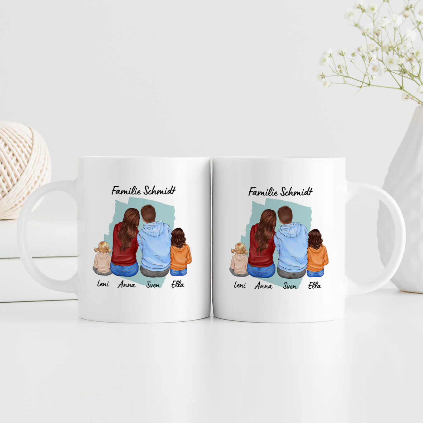 Caricature de famille tasse - Image 6