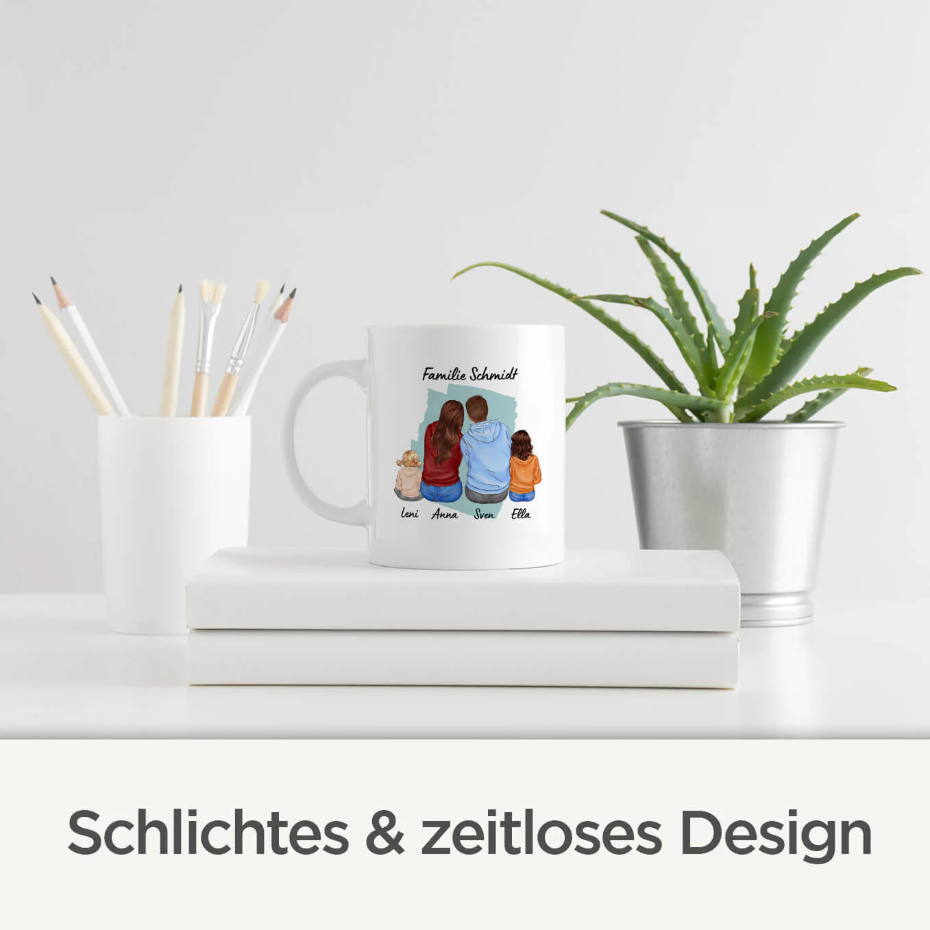 Caricature de famille tasse - Image 7