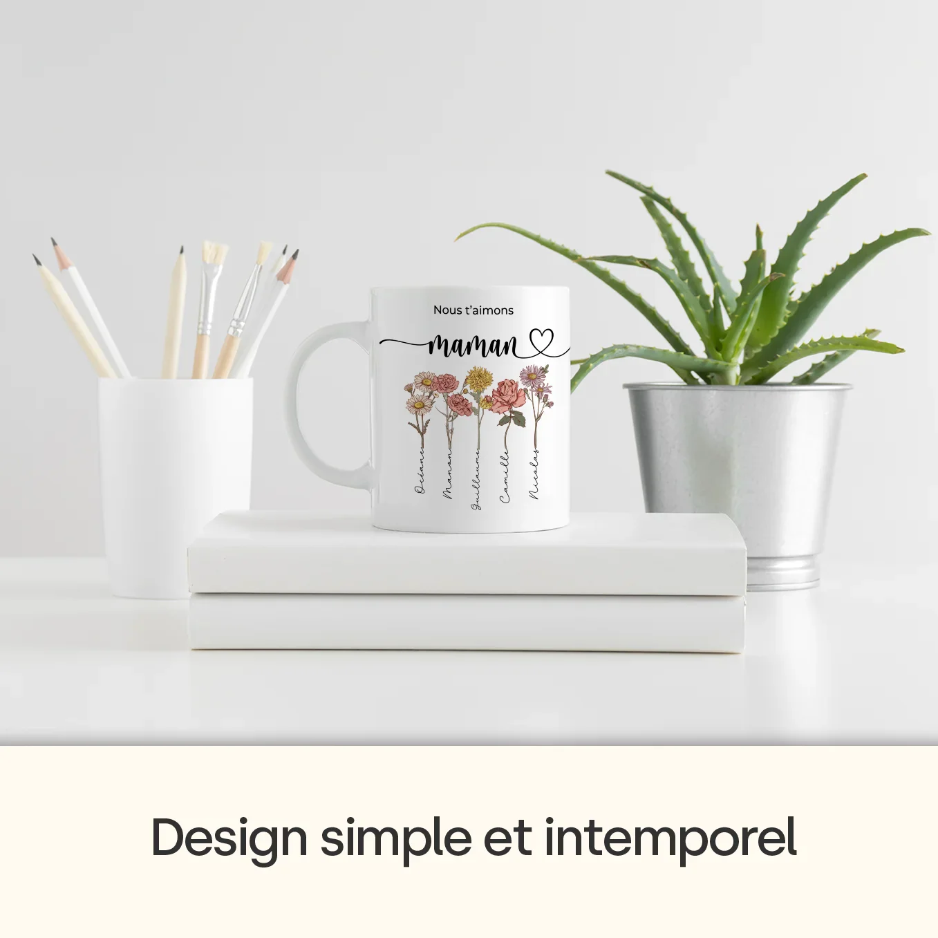 Tasse personnalisée « Des fleurs pour maman » - Image 11