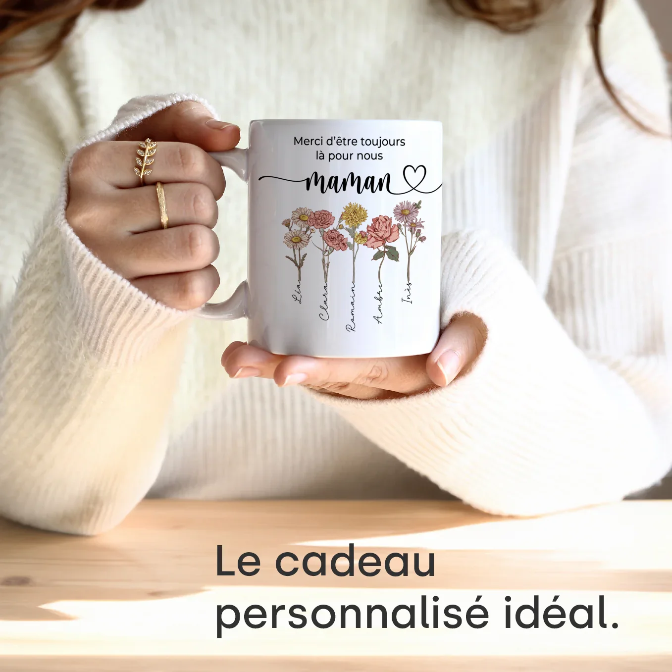 Tasse personnalisée « Des fleurs pour maman » - Image 13