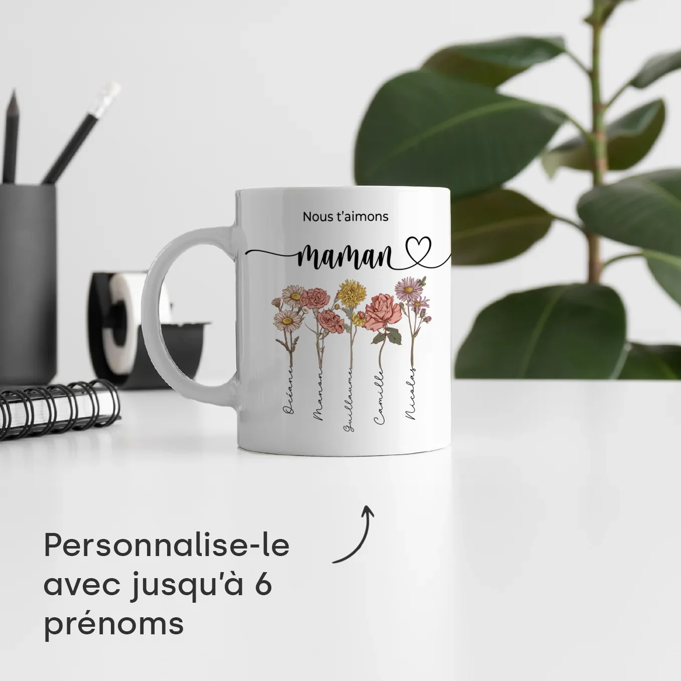 Tasse personnalisée « Des fleurs pour maman » - Image 15