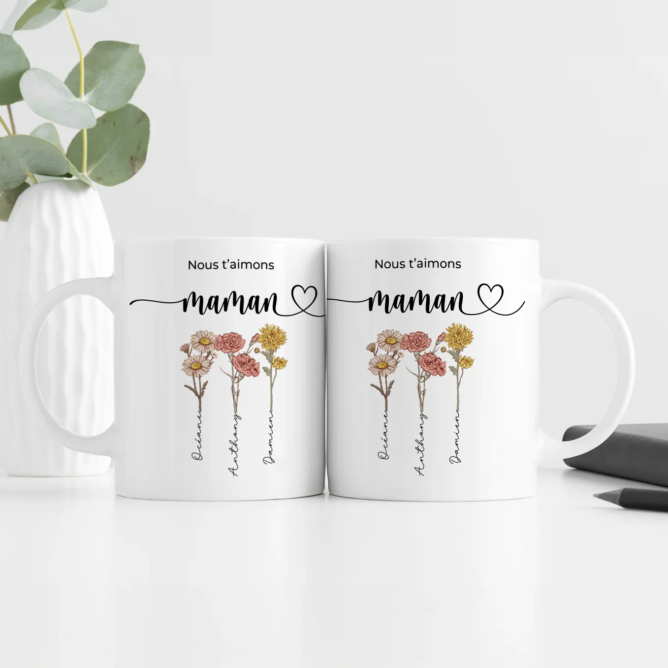 Tasse personnalisée « Des fleurs pour maman » - Image 16