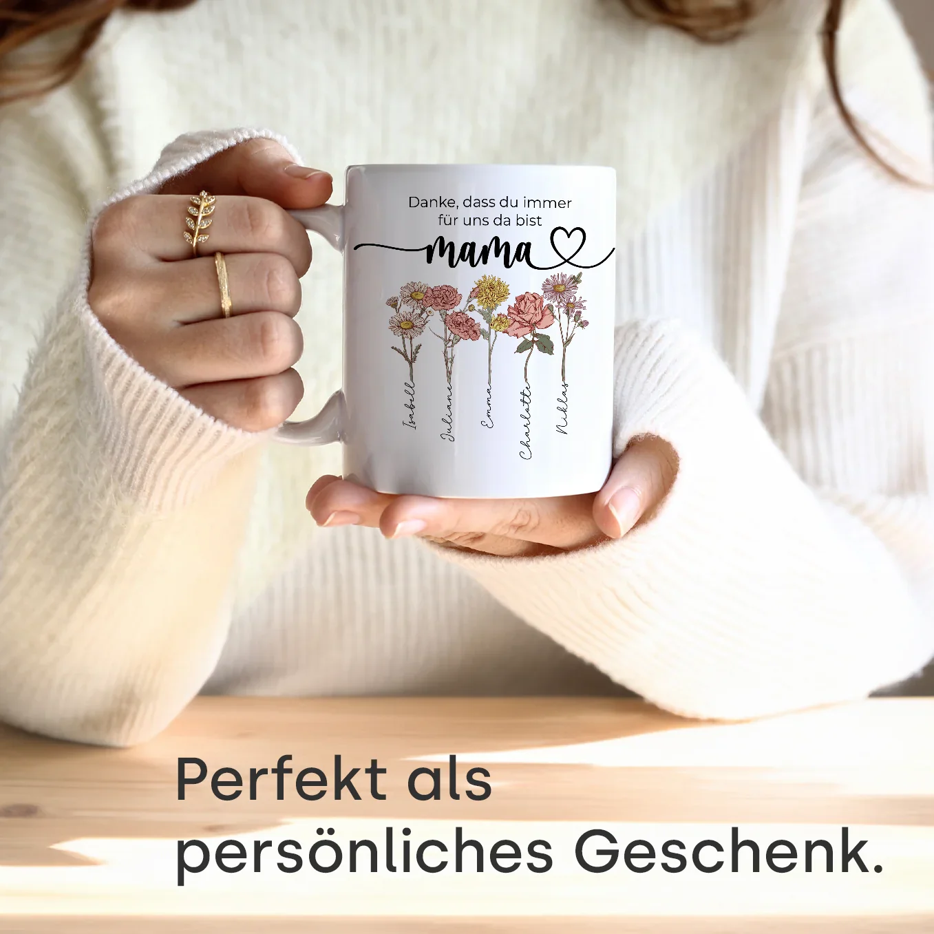 Tasse personnalisée « Des fleurs pour maman » - Image 5