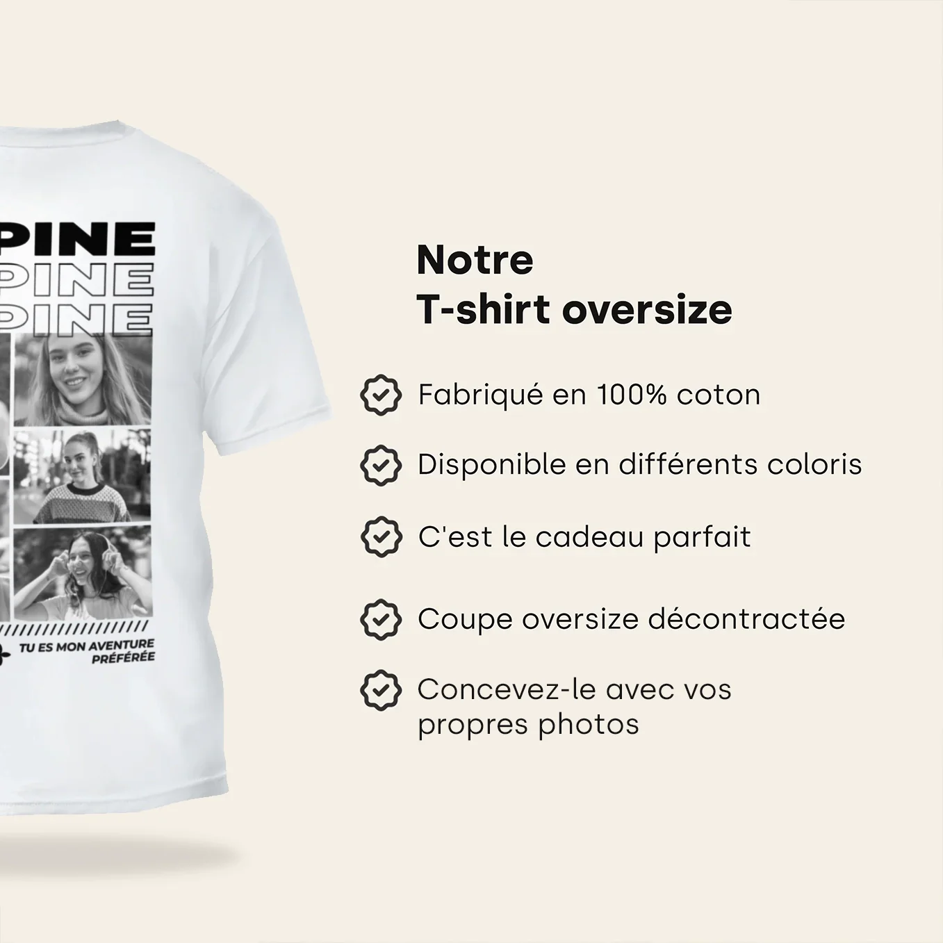 T-Shirt Personnalisé « Juste toi » - Image 15