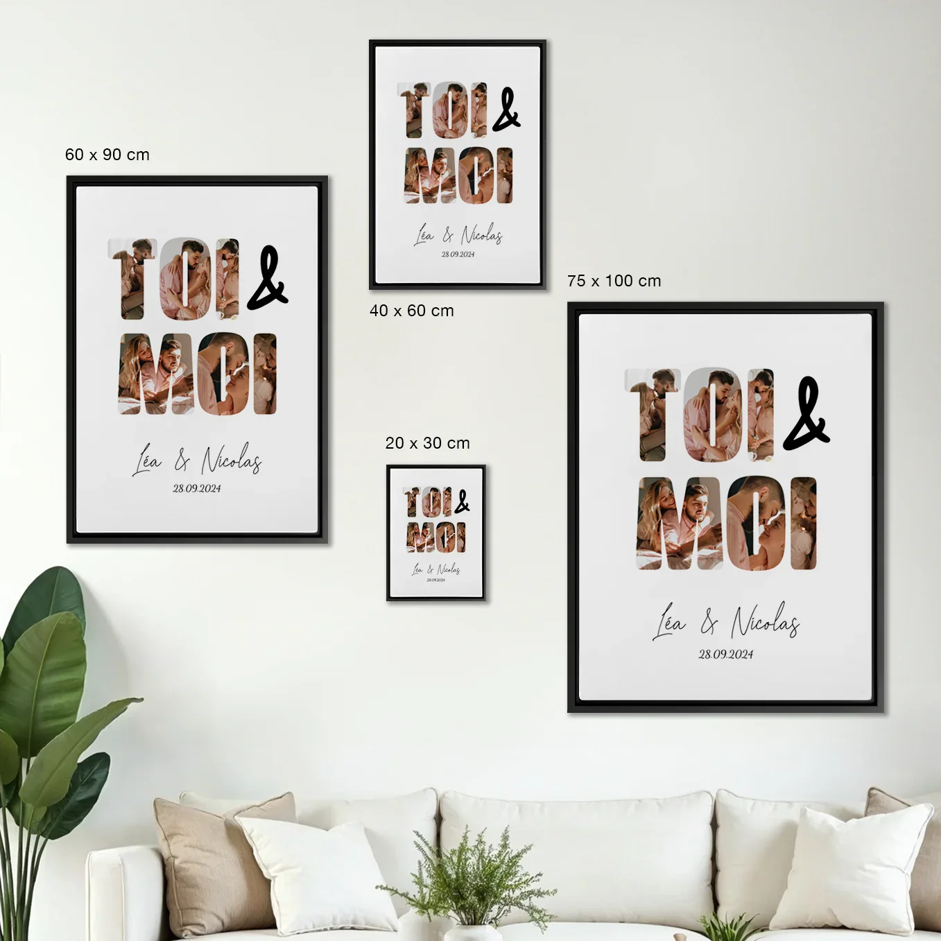 Toile personnalisée "Toi & Moi" - Image 23