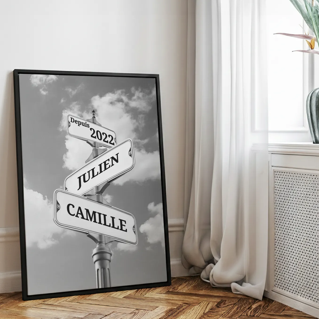 Toile « Plaque de rue vintage pour couple » - Image 12
