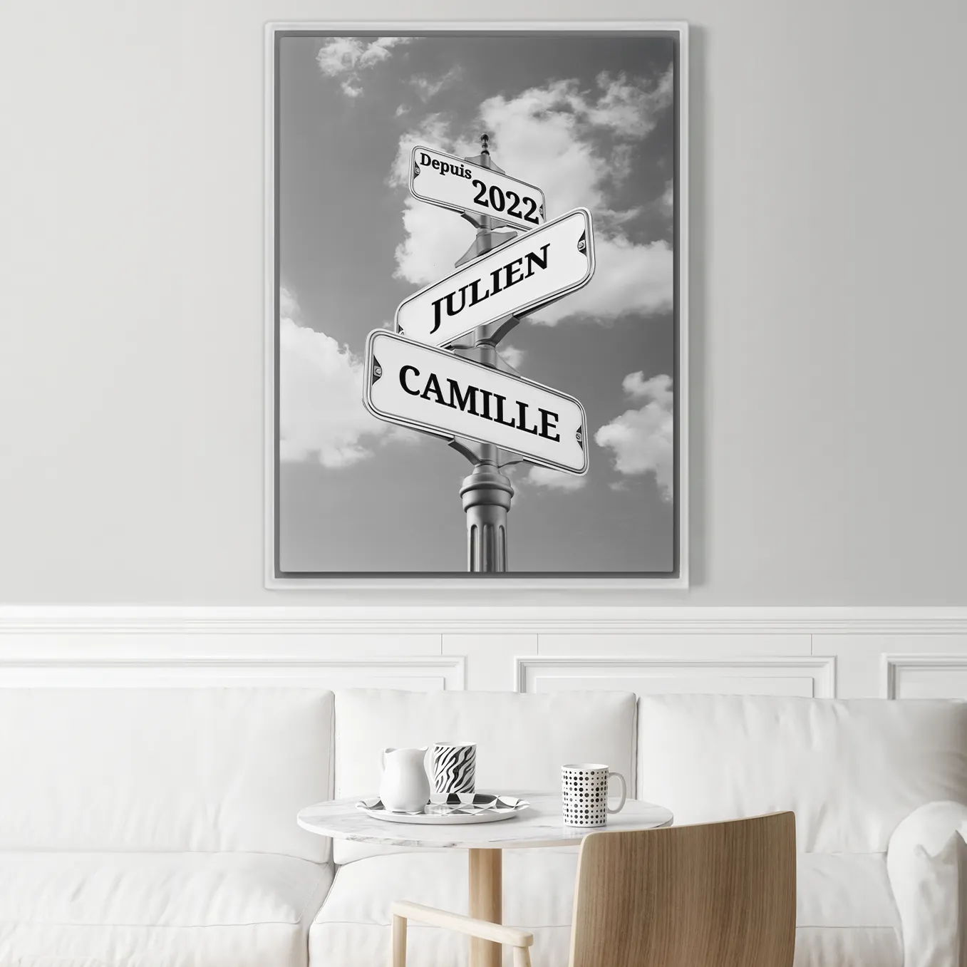 Toile « Plaque de rue vintage pour couple » - Image 15