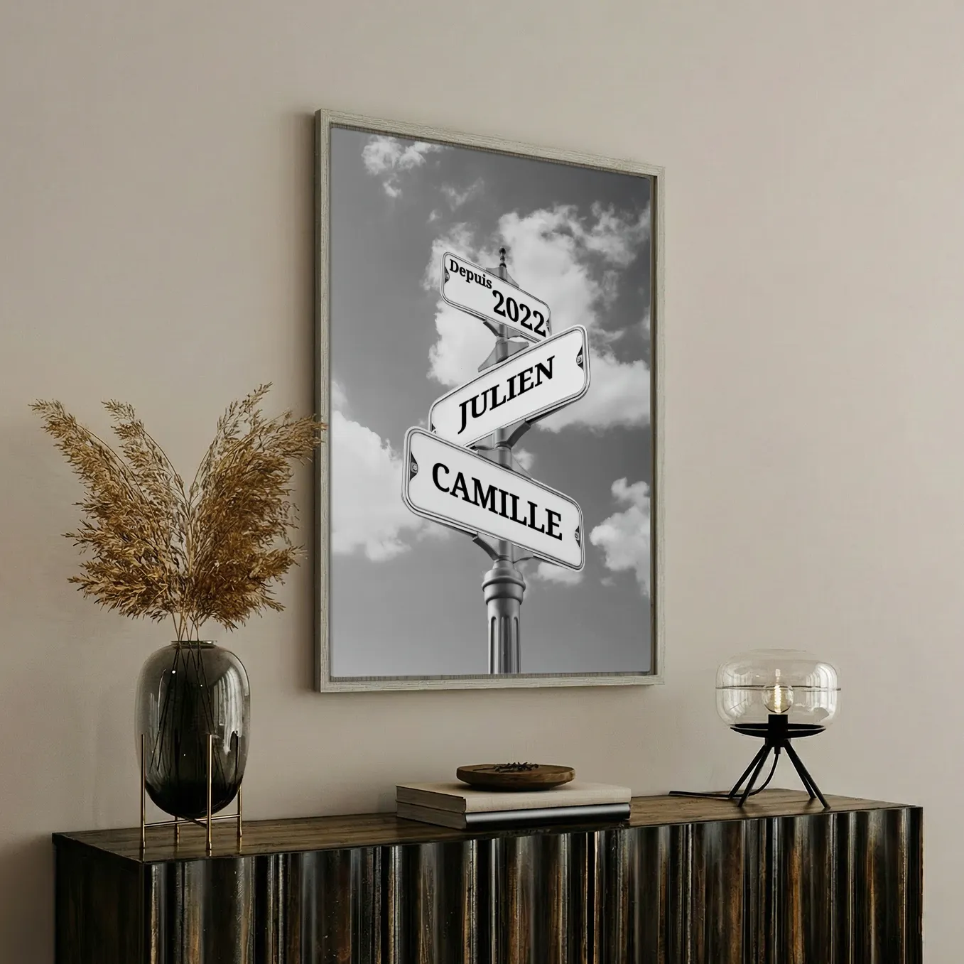 Toile « Plaque de rue vintage pour couple » - Image 16