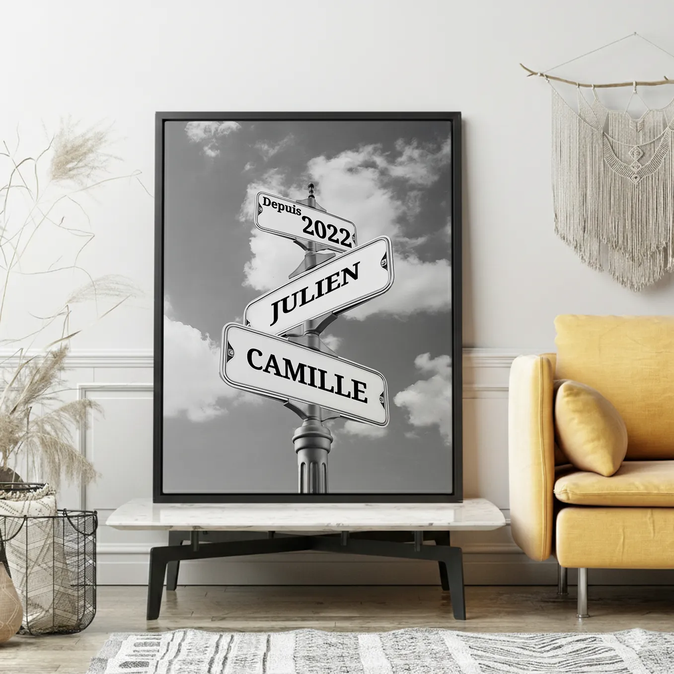 Toile « Plaque de rue vintage pour couple » - Image 18