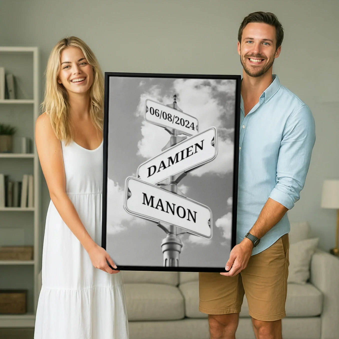 Toile « Plaque de rue vintage pour couple » - Image 20