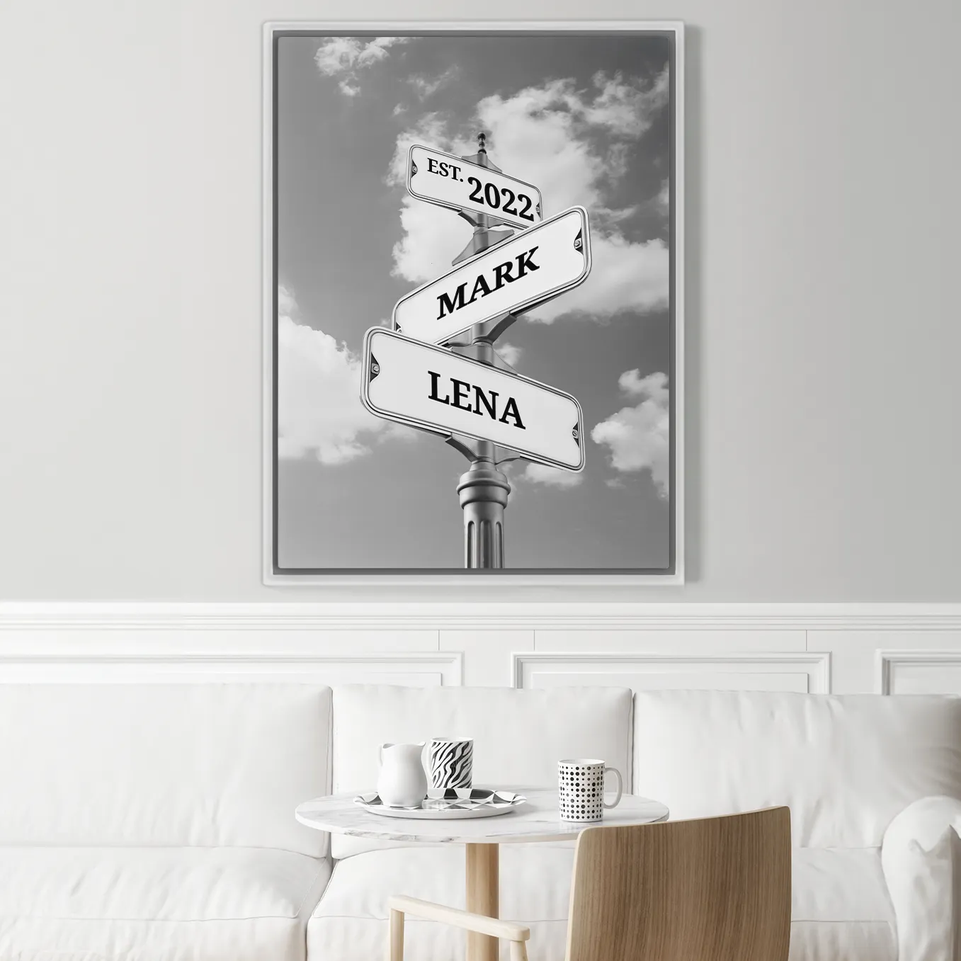 Toile « Plaque de rue vintage pour couple » - Image 5
