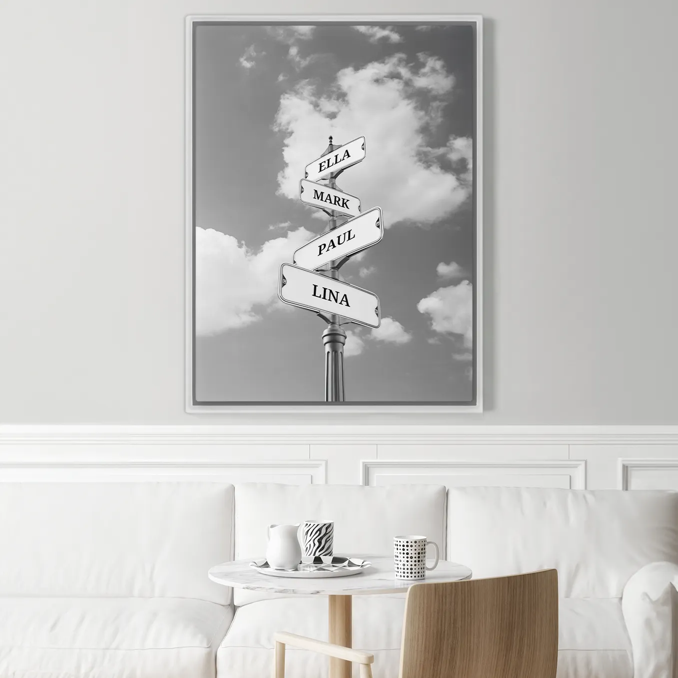 Toile « Plaque de rue vintage pour la famille » - Image 6