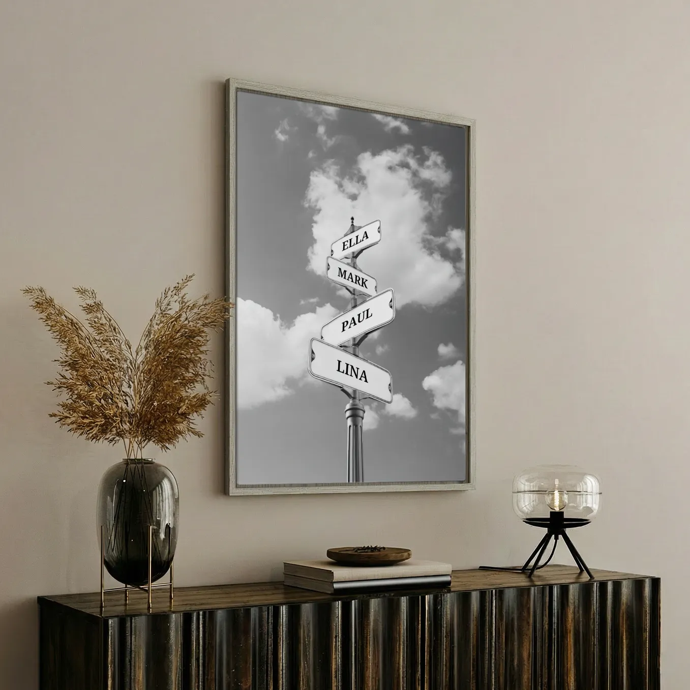 Toile « Plaque de rue vintage pour la famille » - Image 7