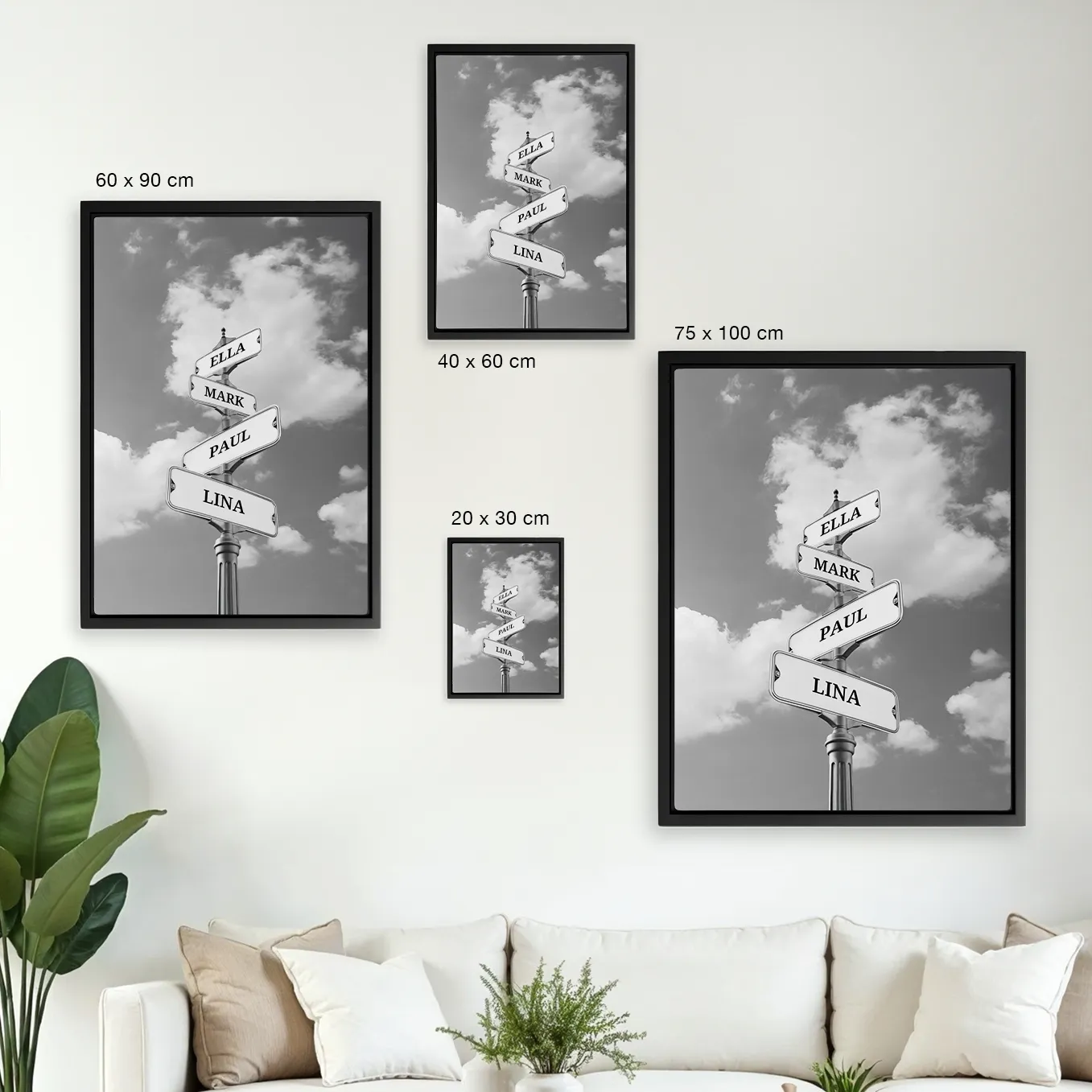Toile « Plaque de rue vintage pour la famille » - Image 8