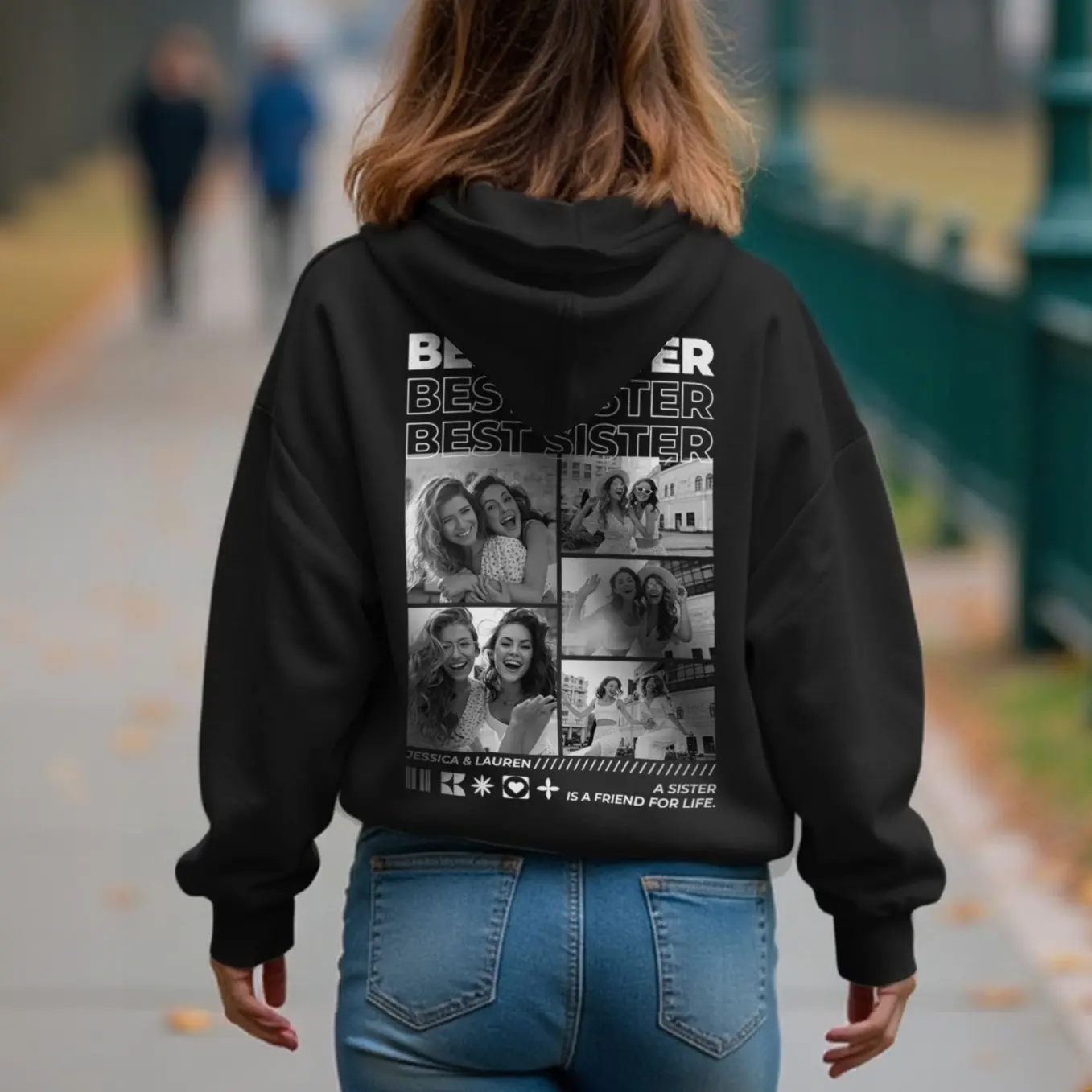 (US) Hoodie "Best Sister" - Image 2