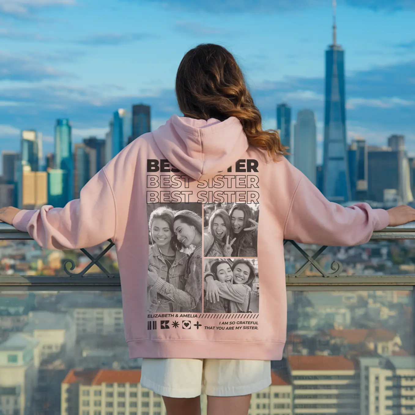 (US) Hoodie "Best Sister" - Image 4