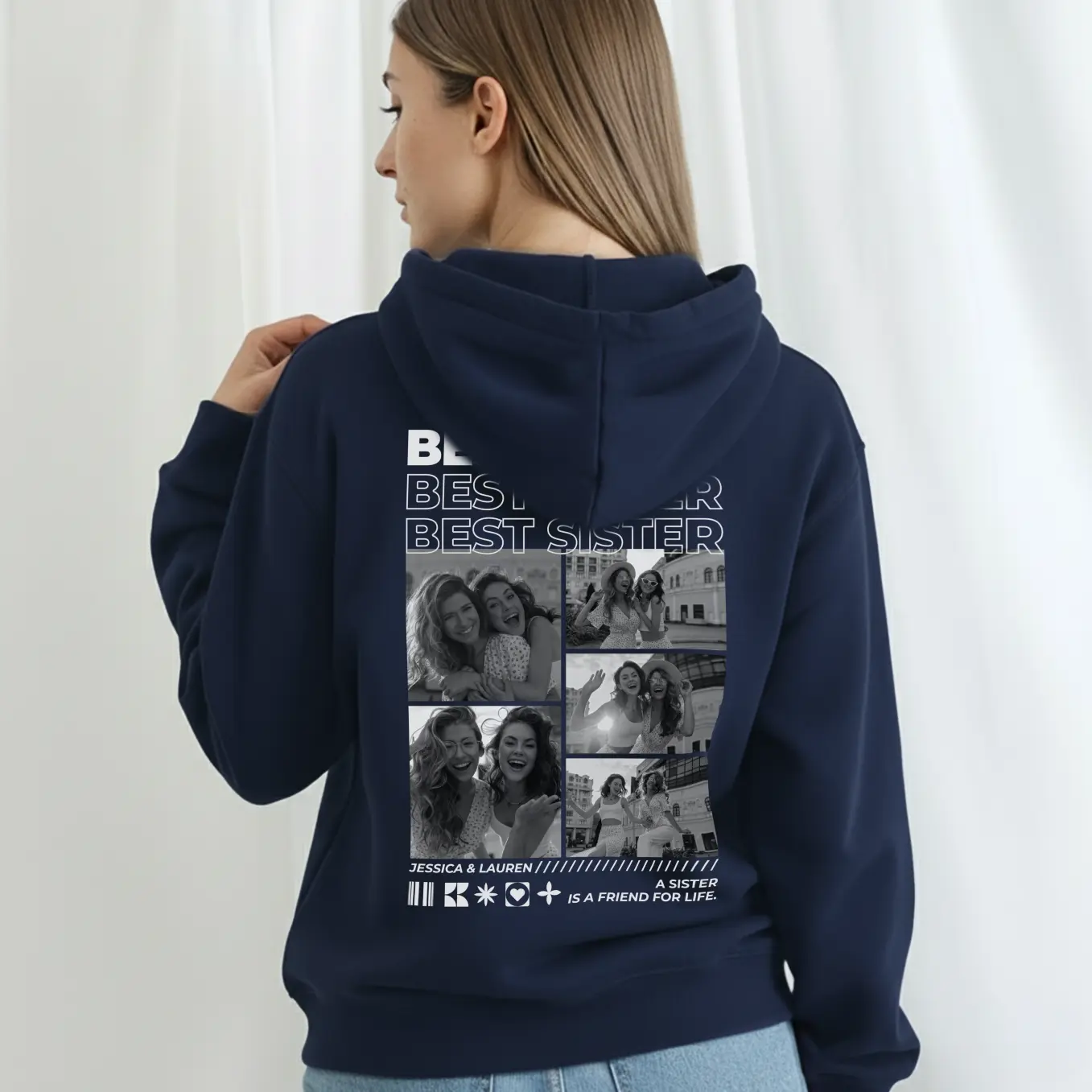 (US) Hoodie "Best Sister" - Image 5
