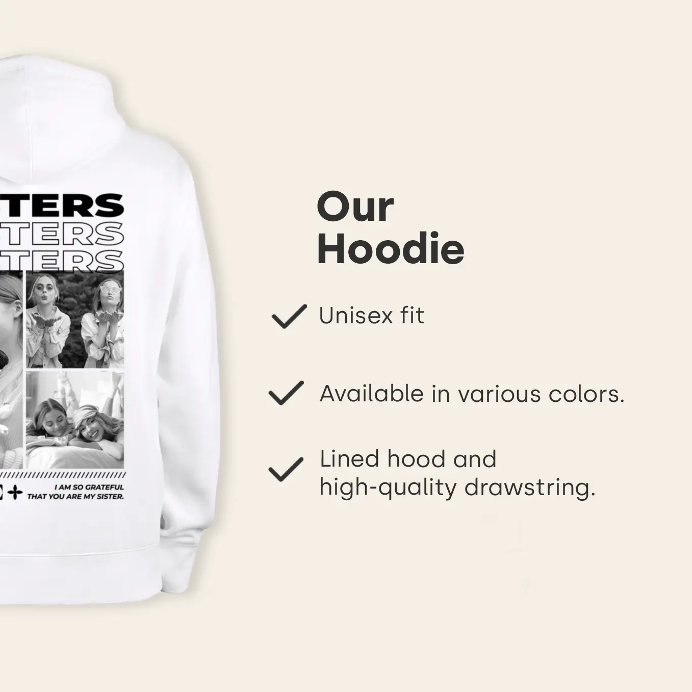 (US) Hoodie "Best Sister" - Image 7