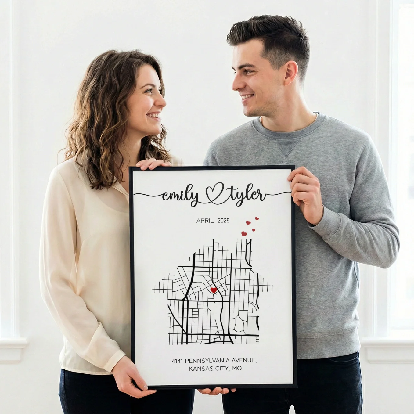 (US) Personalisiertes Poster "Unser Zuhause" - Image 11