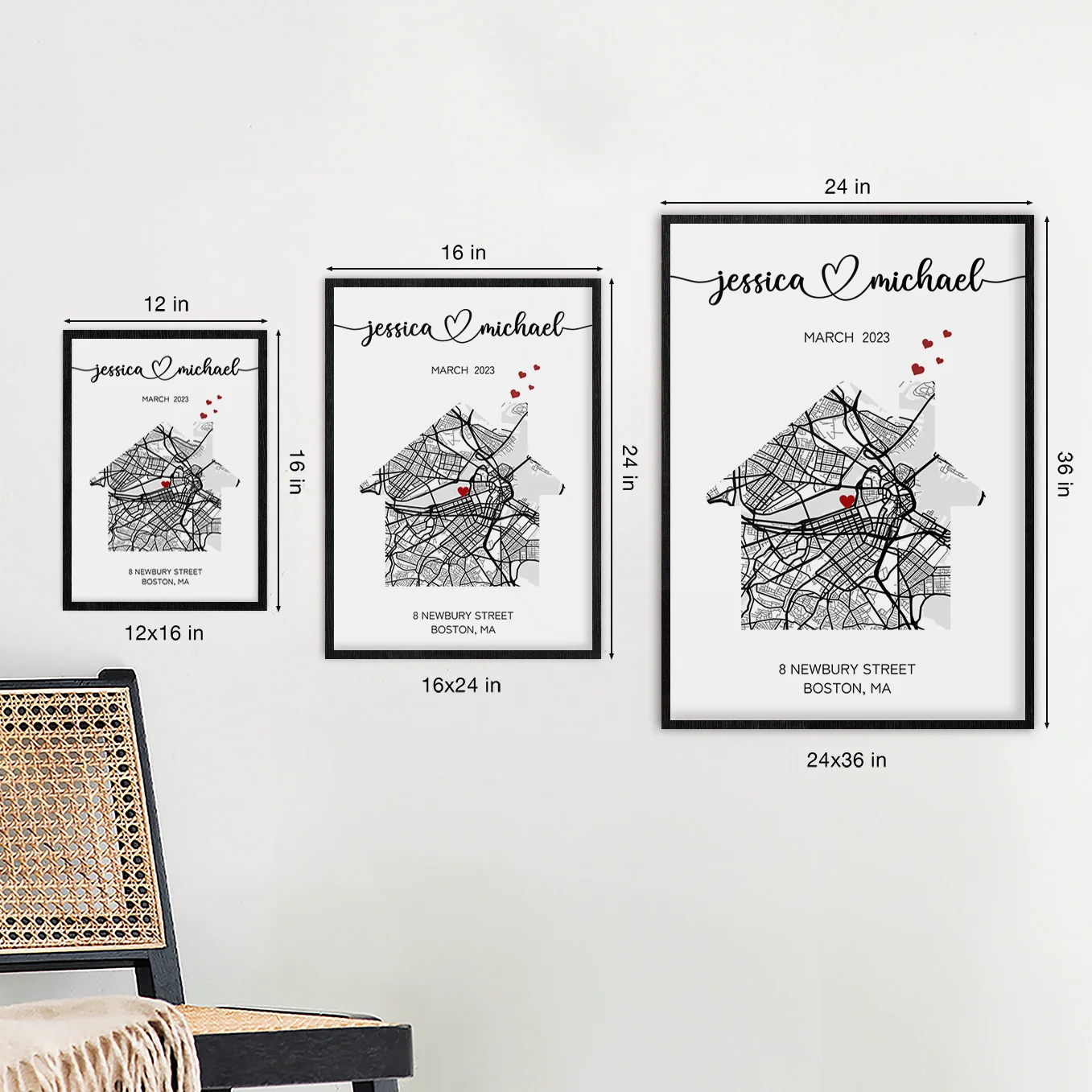 (US) Personalisiertes Poster "Unser Zuhause" - Image 5