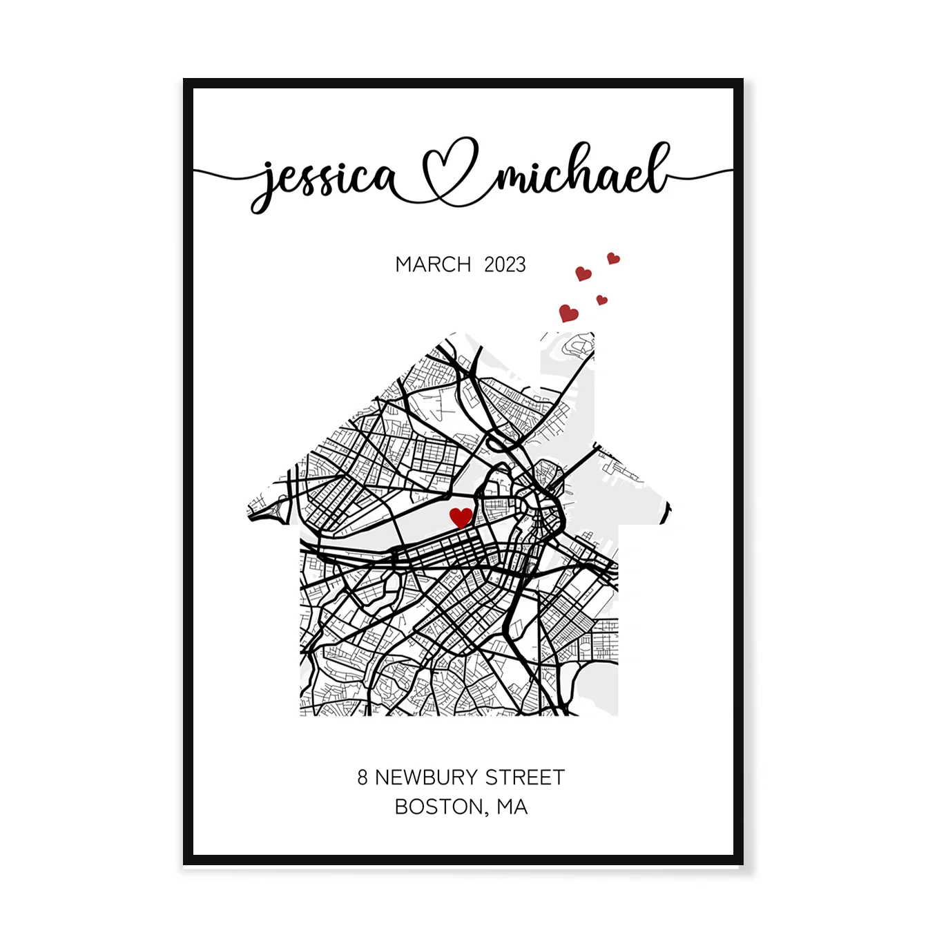 (US) Personalisiertes Poster "Unser Zuhause" - Image 7