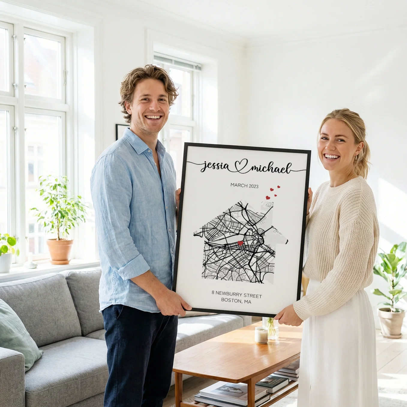 (US) Personalisiertes Poster "Unser Zuhause" - Image 9