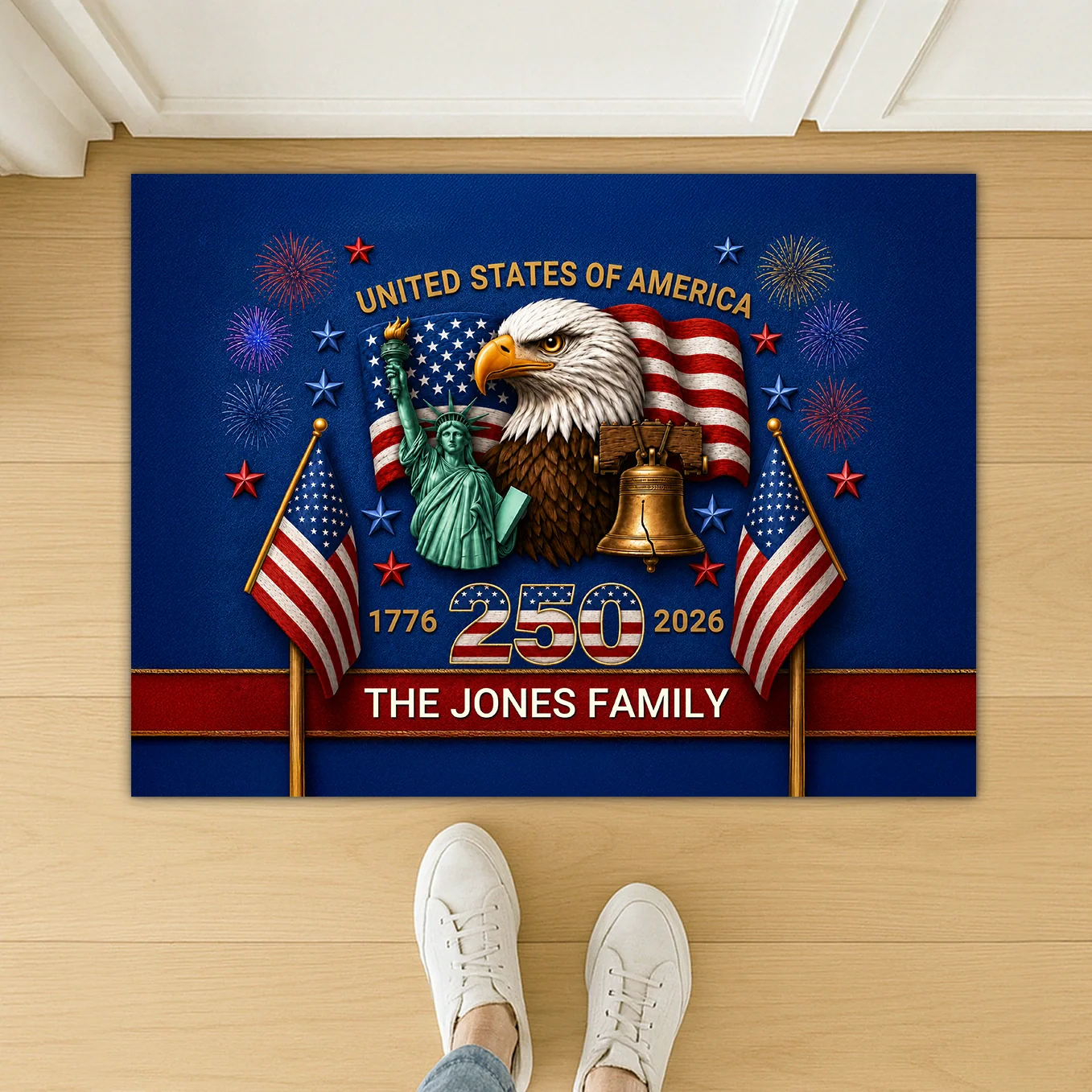 (US) Personalisierte Fußmatte “250 Jahre” - Image 3