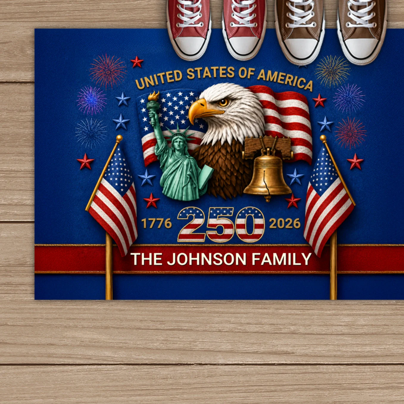 (US) Personalisierte Fußmatte “250 Jahre” - Image 5