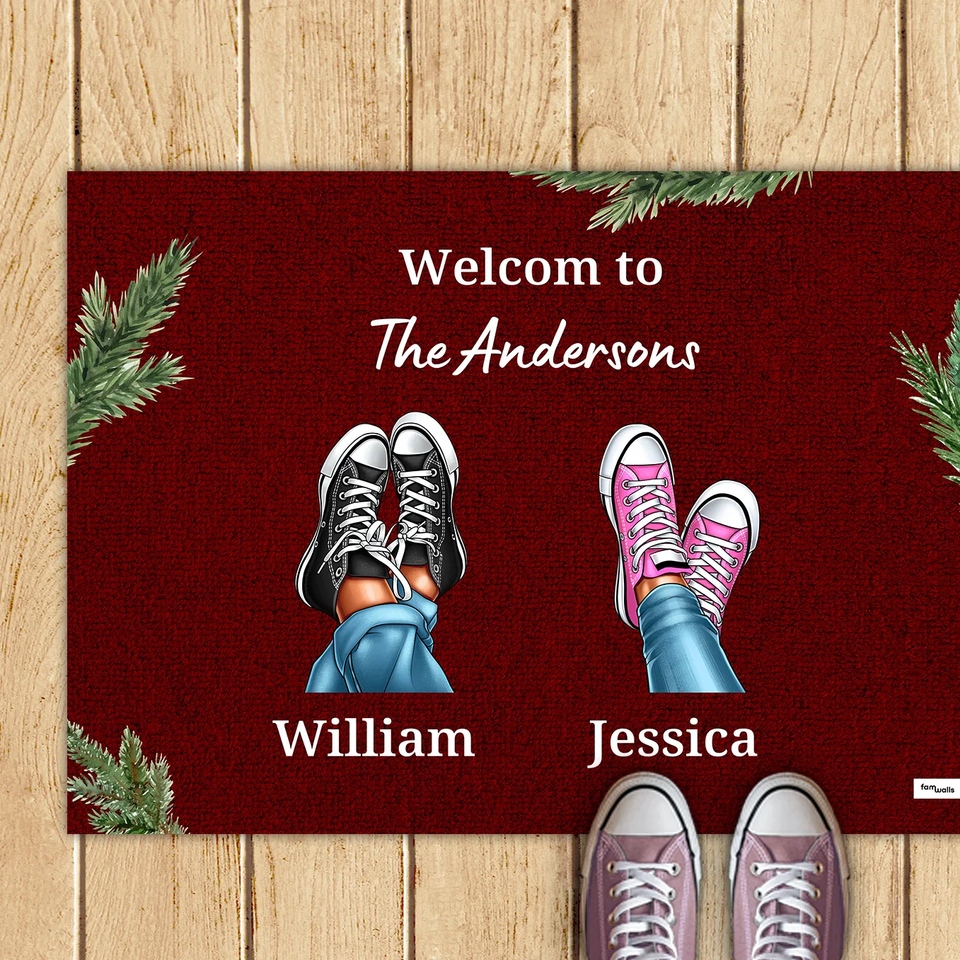 (US) Personalisierte Fußmatte ''Eure Sneaker'' - Weihnachten - Image 5