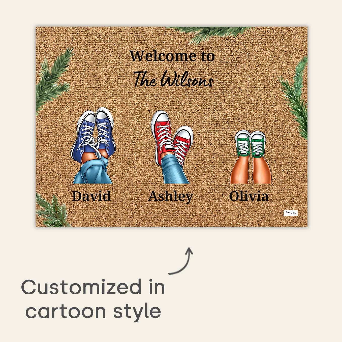 (US) Personalisierte Fußmatte ''Eure Sneaker'' - Weihnachten - Image 7