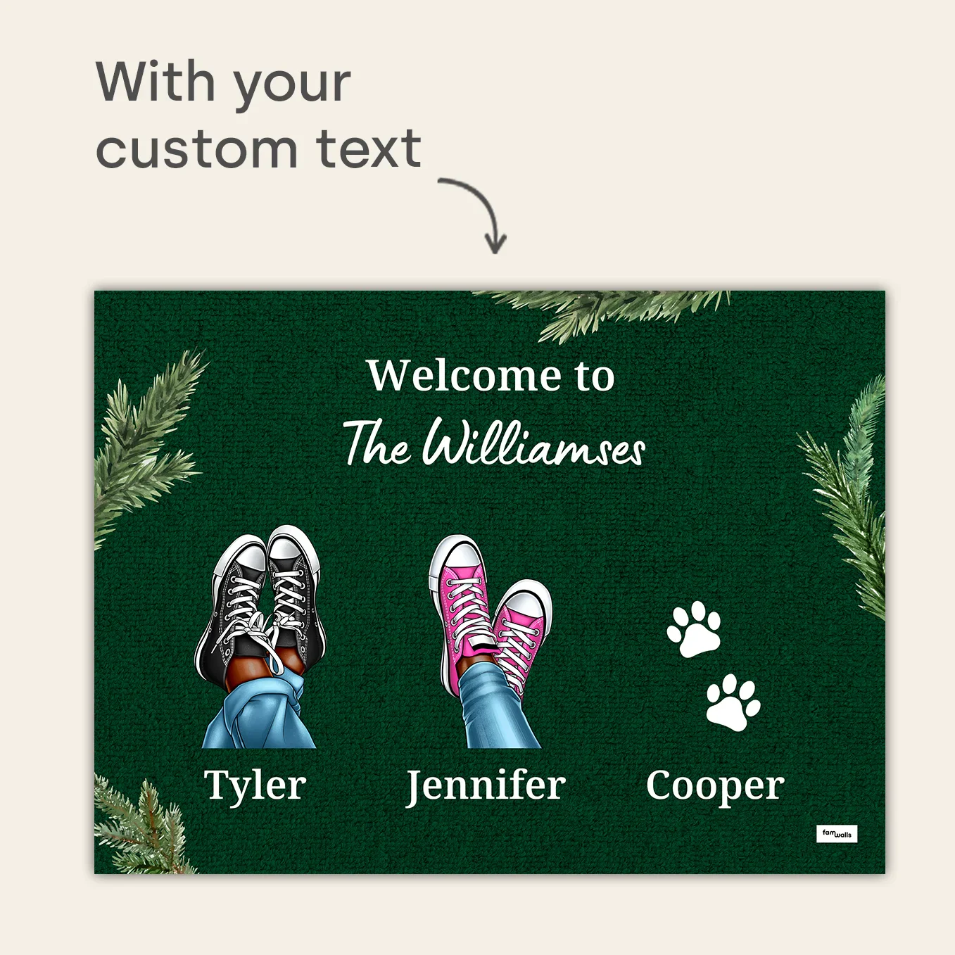 (US) Personalisierte Fußmatte ''Eure Sneaker'' - Weihnachten - Image 8
