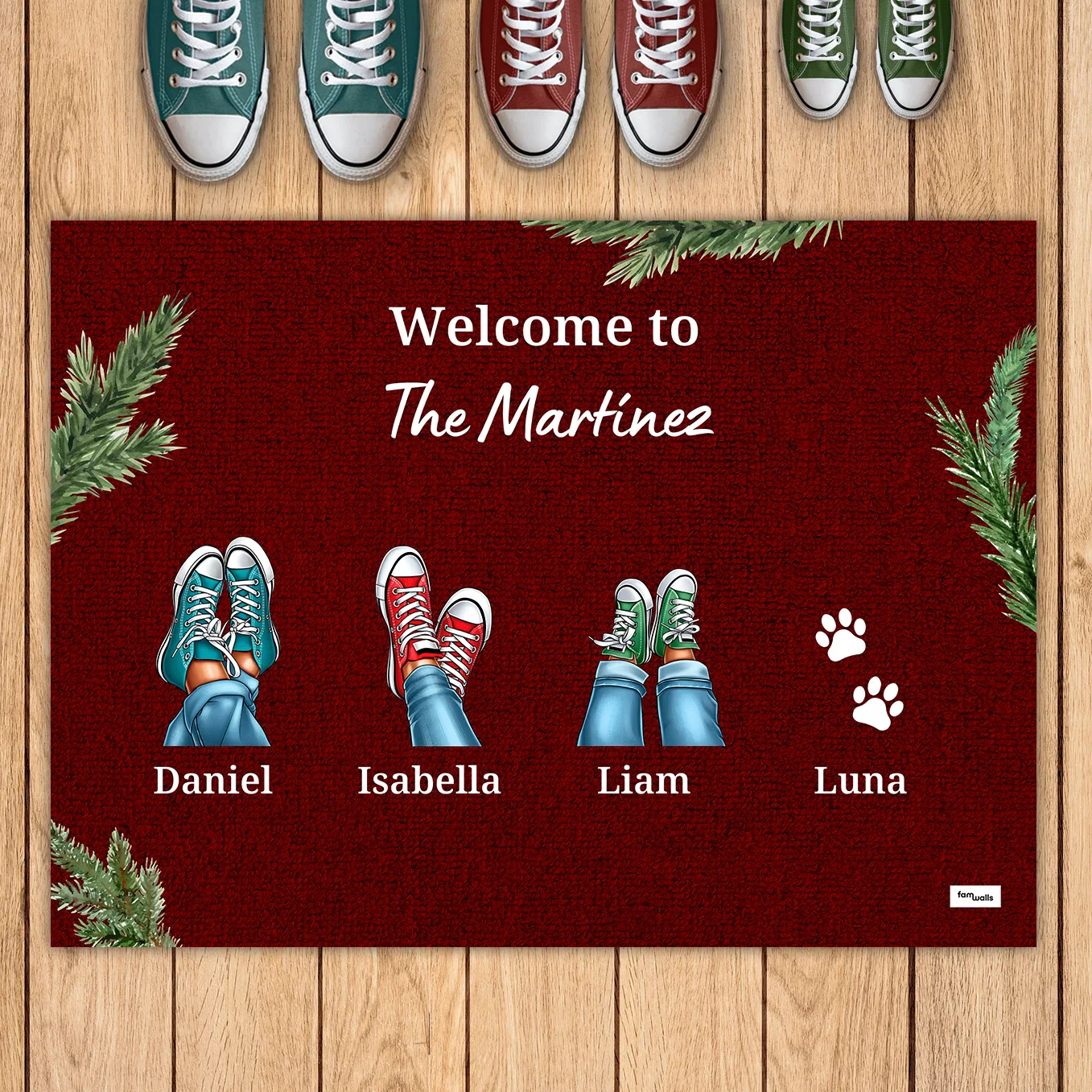 (US) Personalisierte Fußmatte ''Eure Sneaker'' - Weihnachten - Image 9