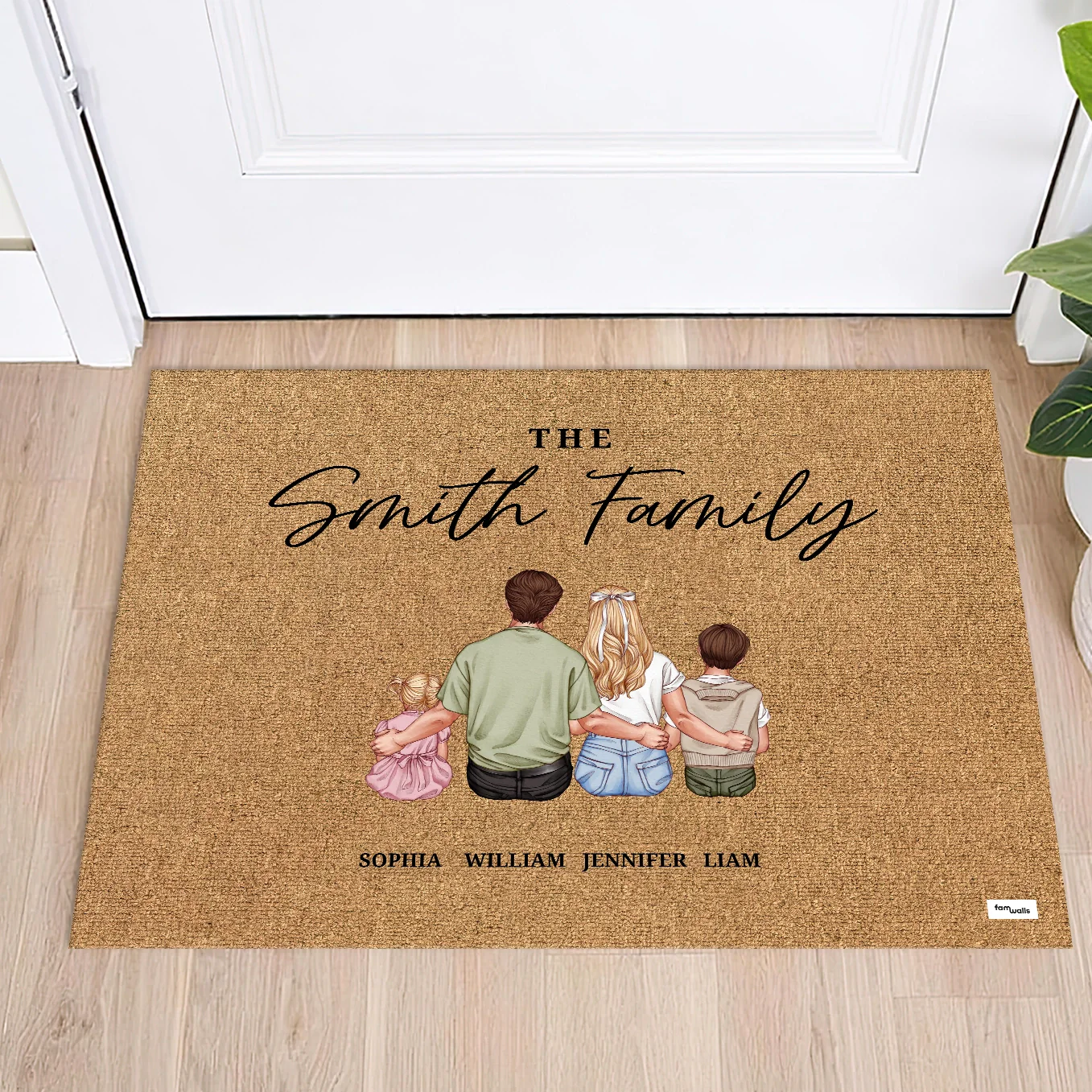 (US) Personalisierte Fußmatte "Familie" - Image 10