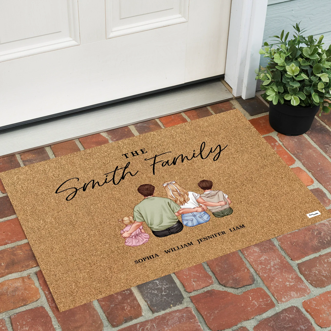 (US) Personalisierte Fußmatte "Familie" - Image 9