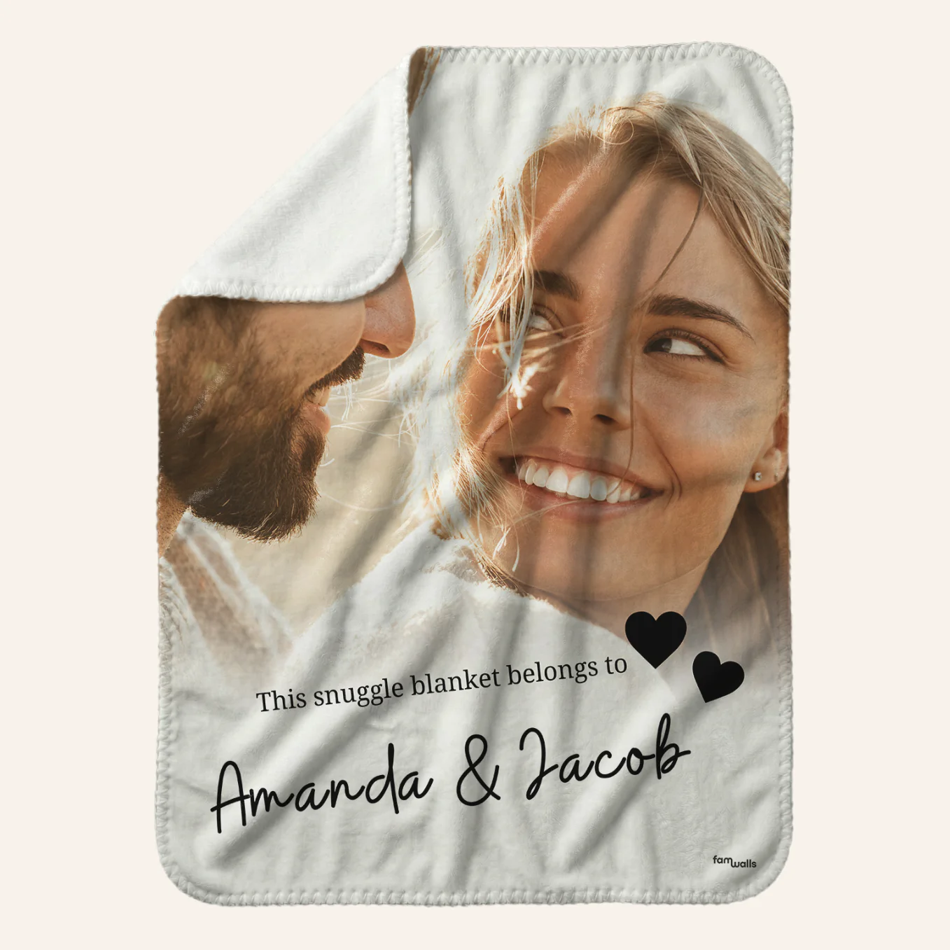 (US) Personalisierte Kuscheldecke ''Euer Foto & Text'' - Image 2