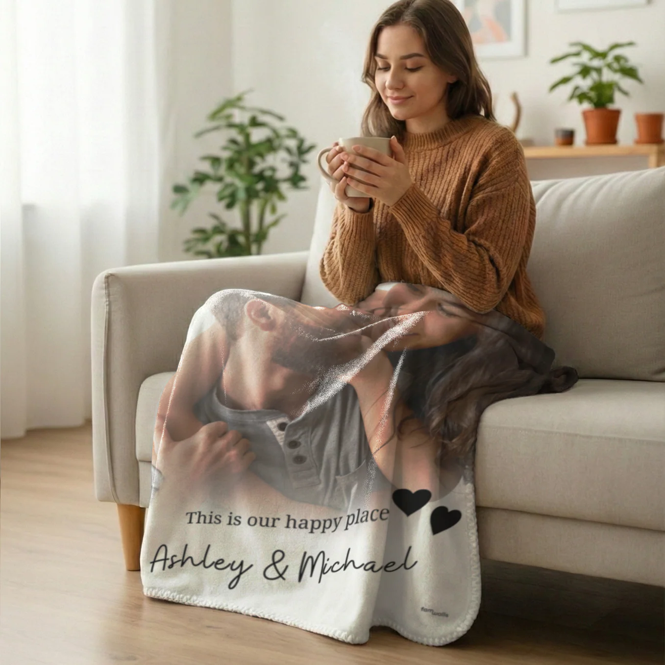 (US) Personalisierte Kuscheldecke ''Euer Foto & Text'' - Image 4