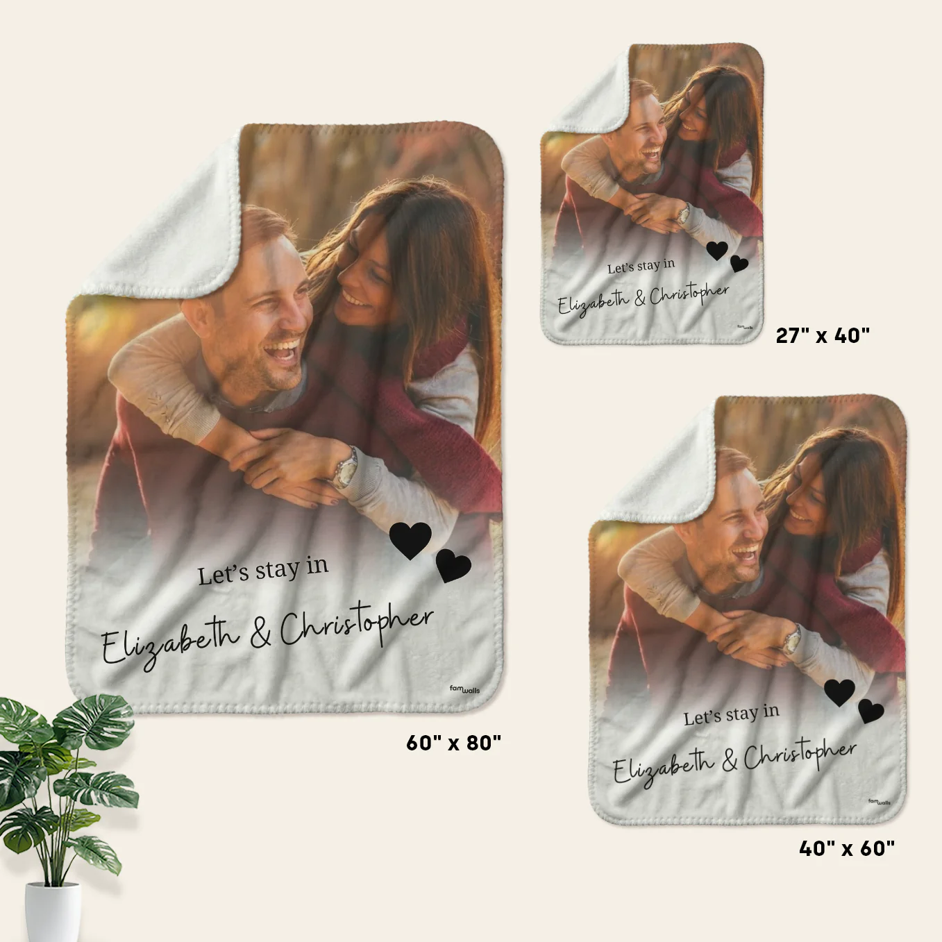(US) Personalisierte Kuscheldecke ''Euer Foto & Text'' - Image 7