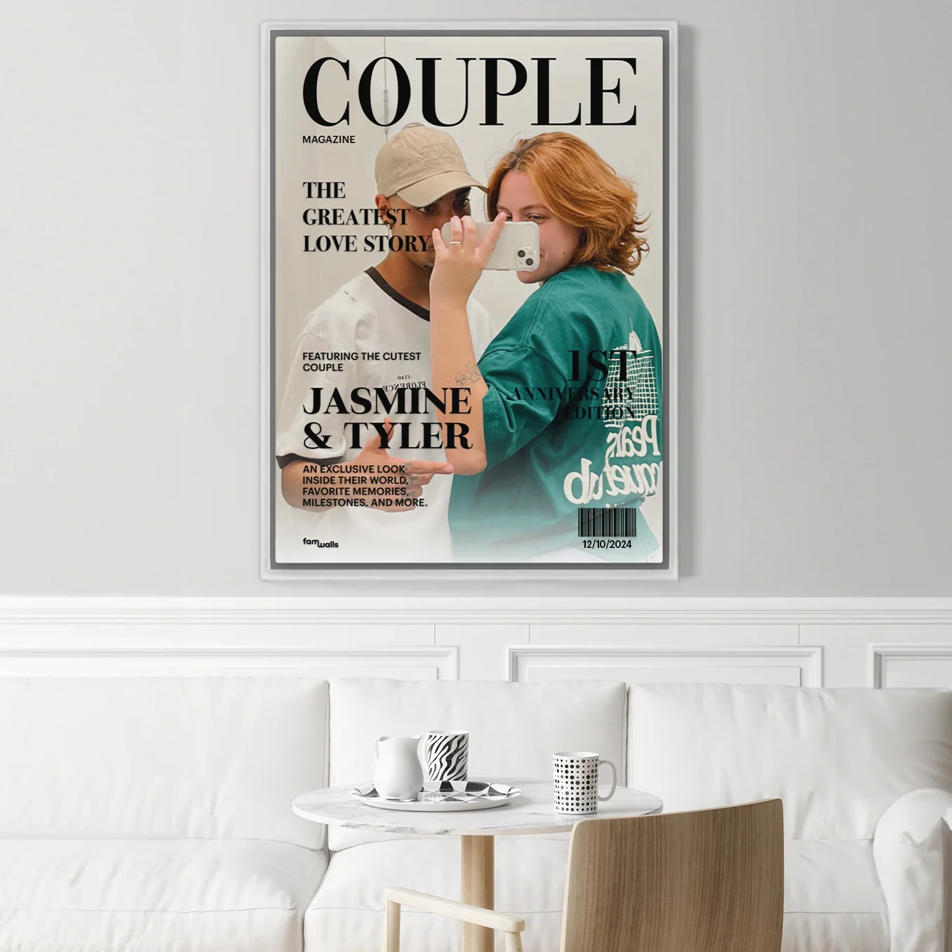 (US) Personalisierte Leinwand "Couple Magazine" - Image 13
