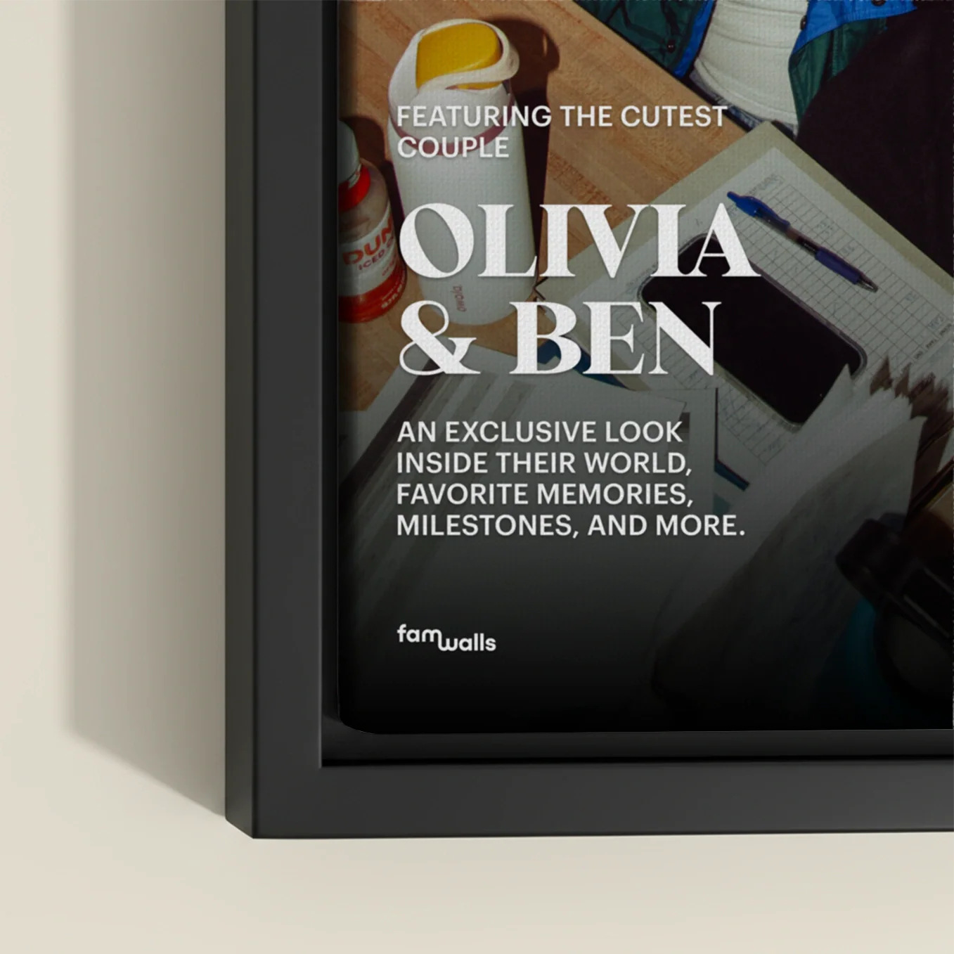 (US) Personalisierte Leinwand "Couple Magazine" - Image 7