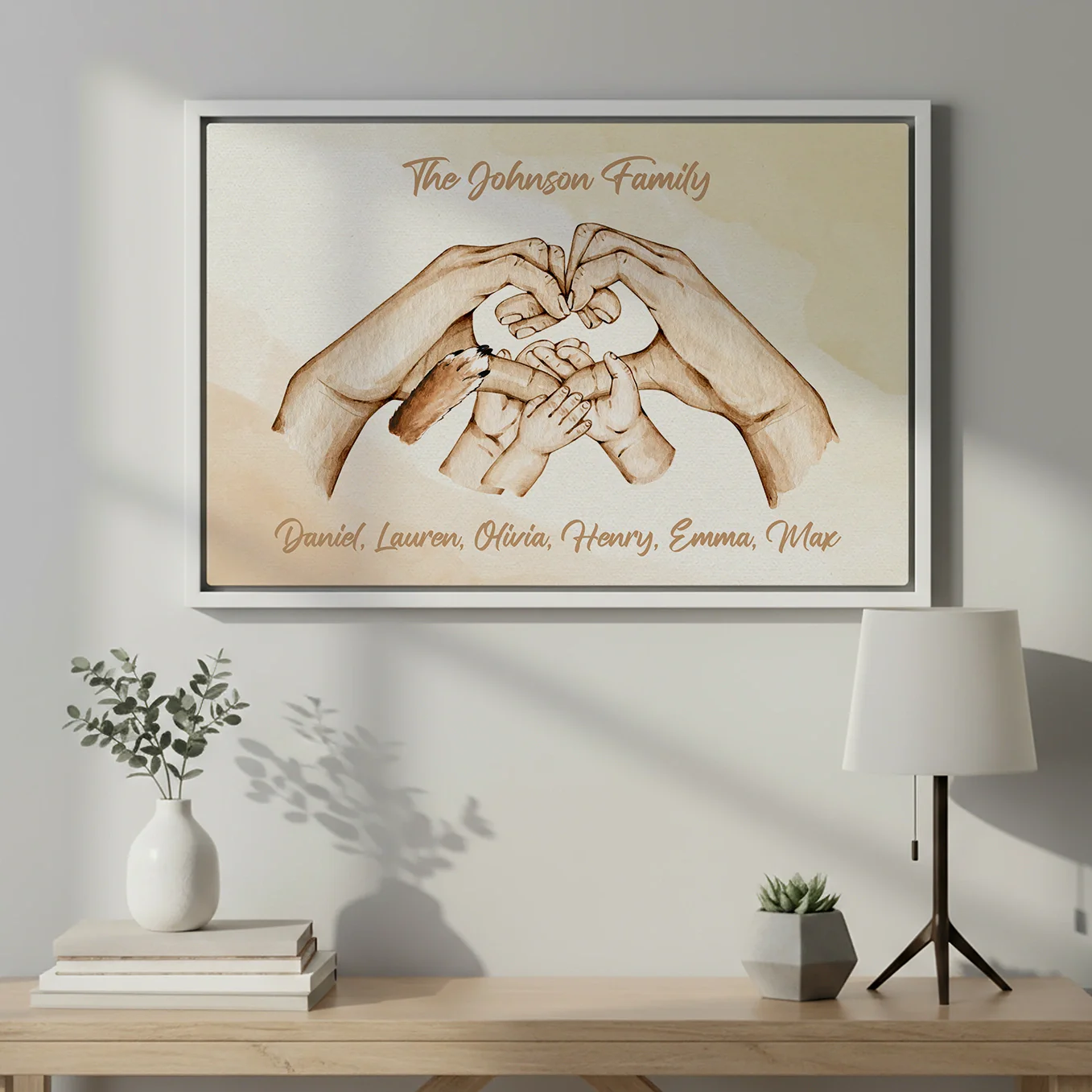 (US) Personalisierte Leinwand "Familienglück" - Image 7