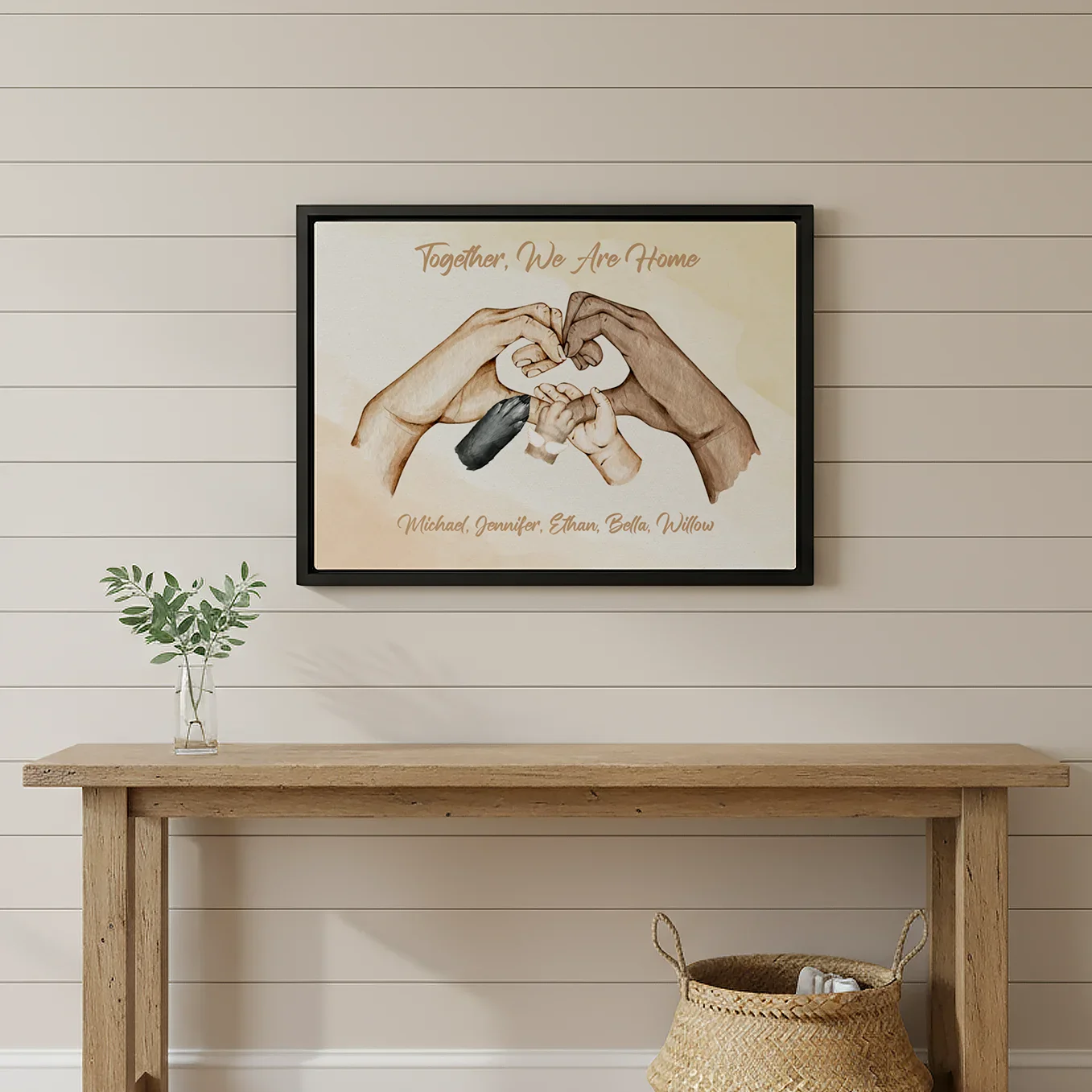 (US) Personalisierte Leinwand "Familienglück" - Image 9
