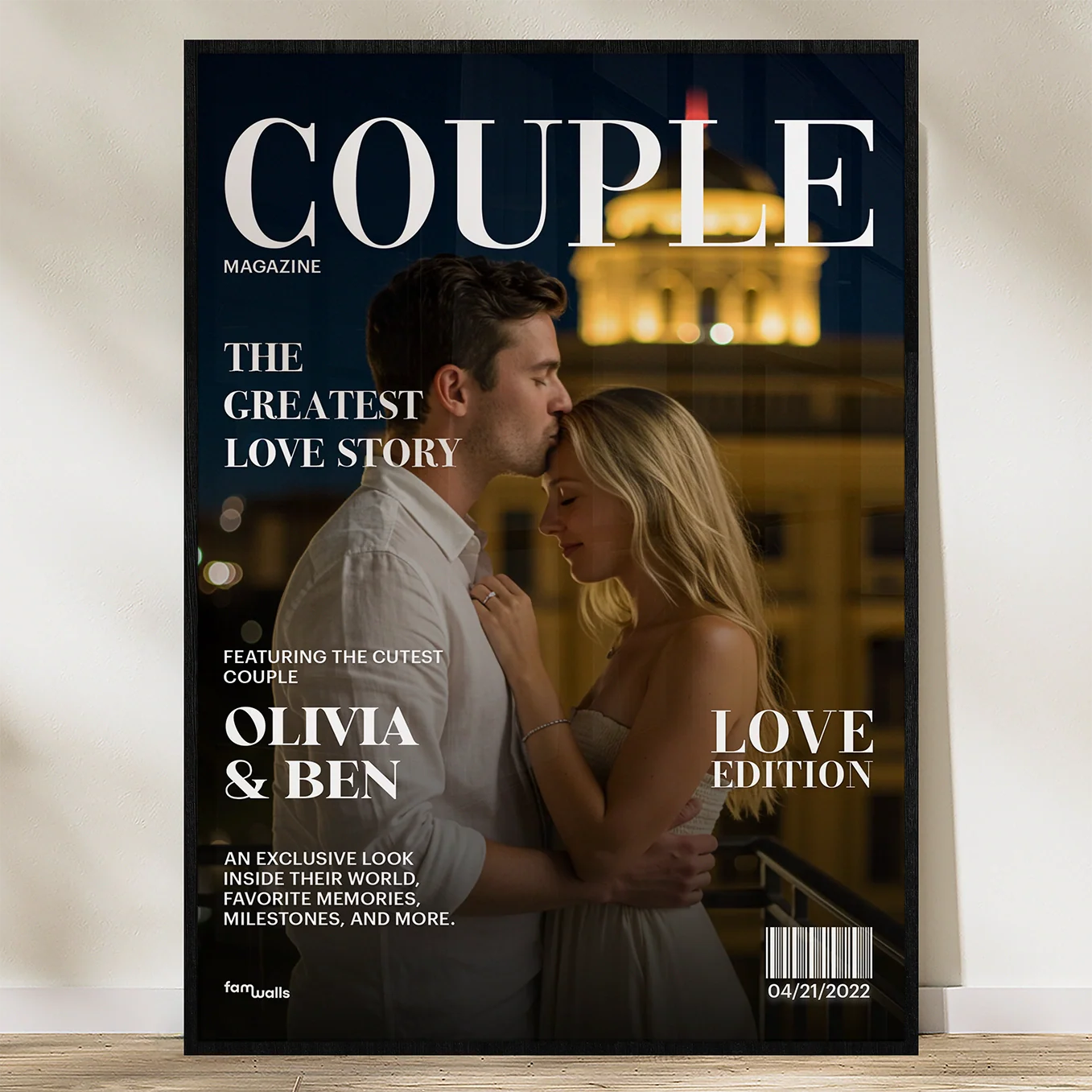 (US) Personalisierte Poster "Couple Magazine"