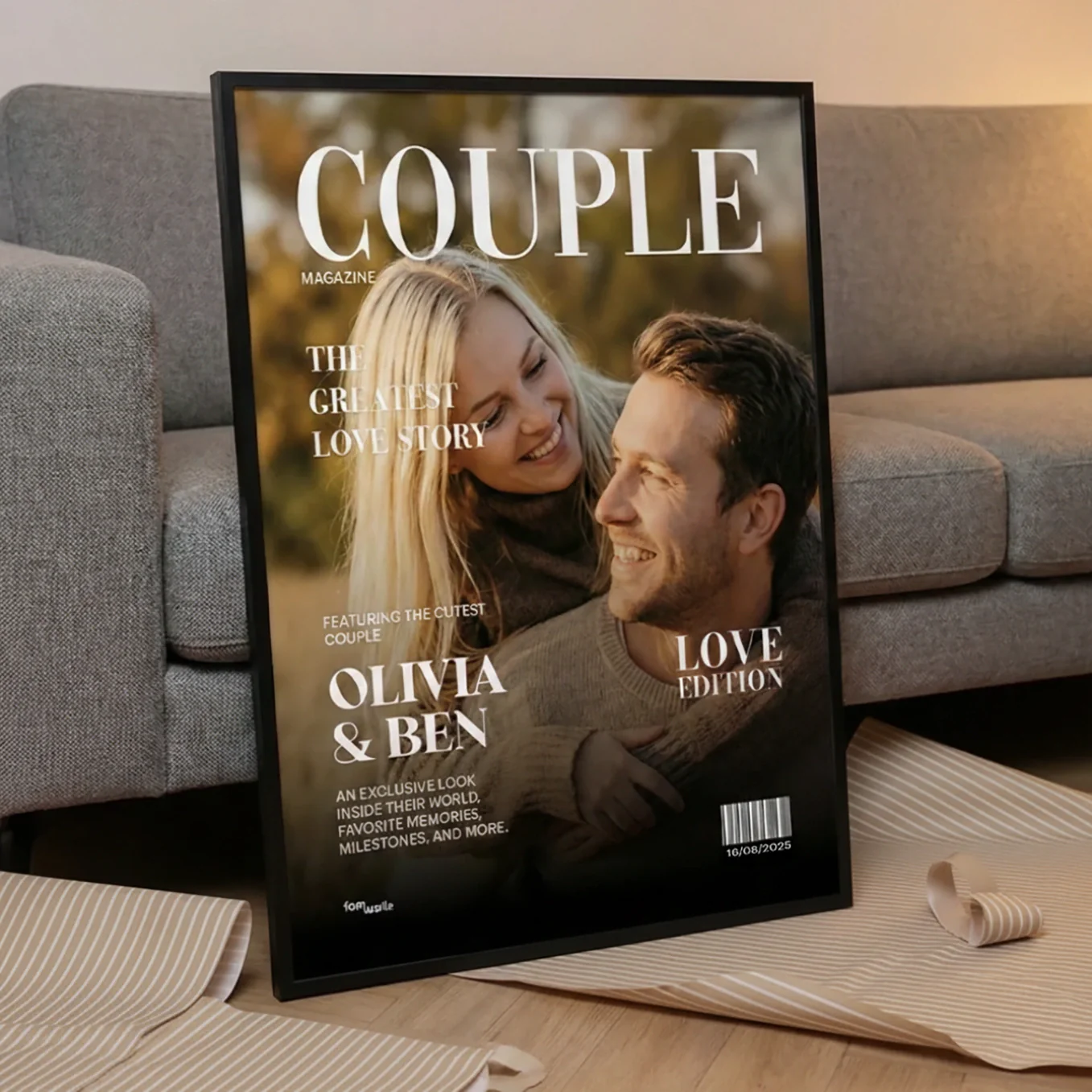 (US) Personalisierte Poster "Couple Magazine" - Image 4