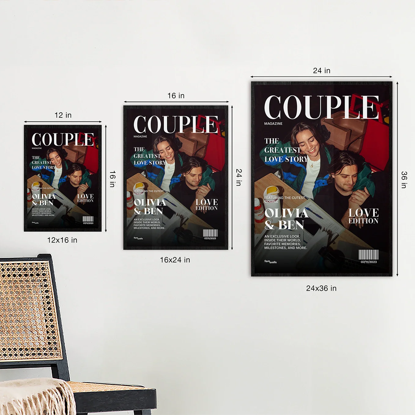 (US) Personalisierte Poster "Couple Magazine" - Image 8