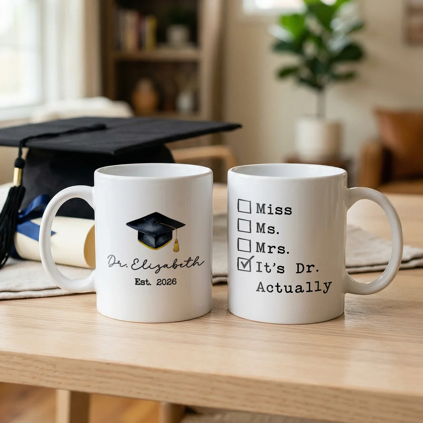 (US) Personalisierte Tasse "Graduation"