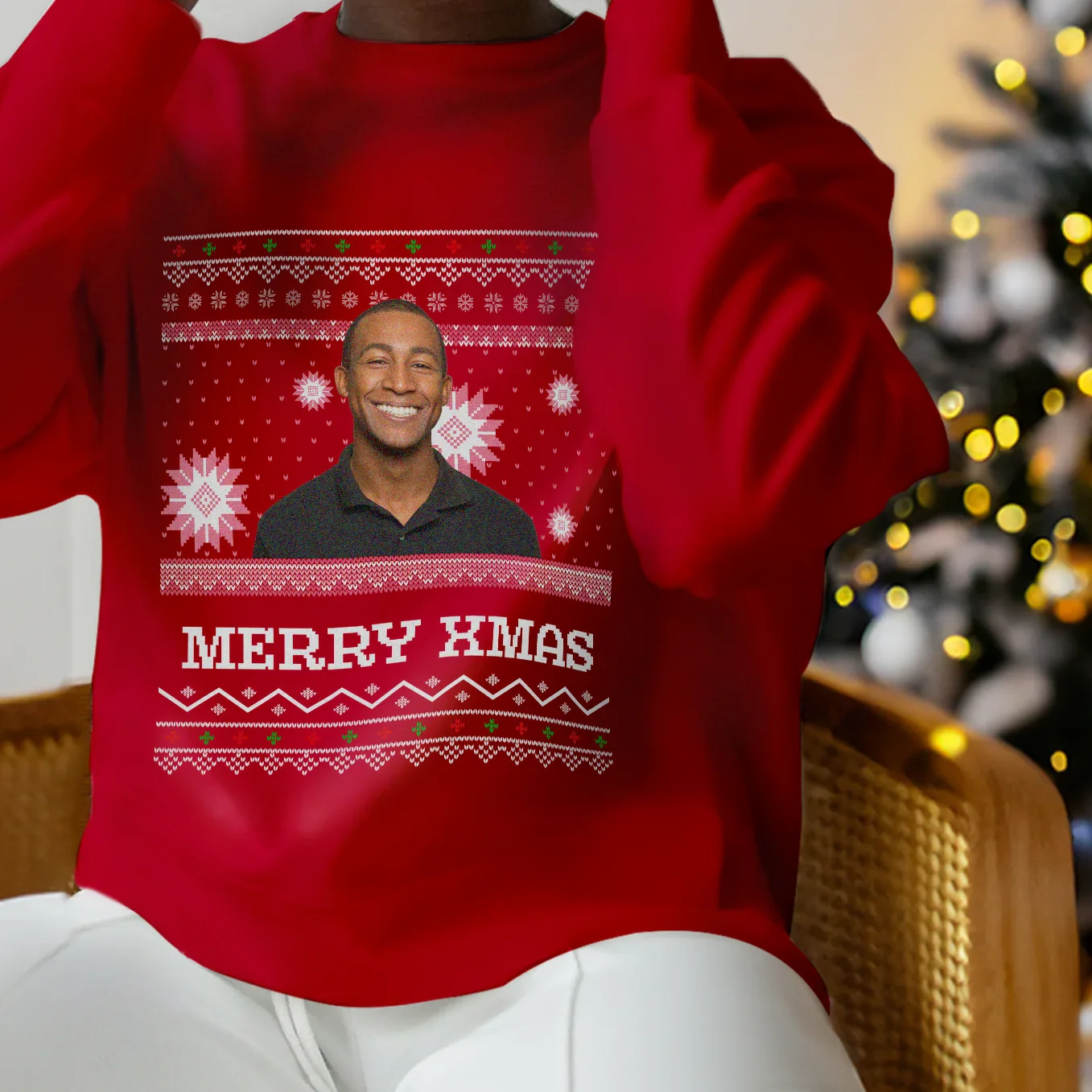 (US) Personalisierter Christmas Sweater "Ho Ho Ho" - Image 6
