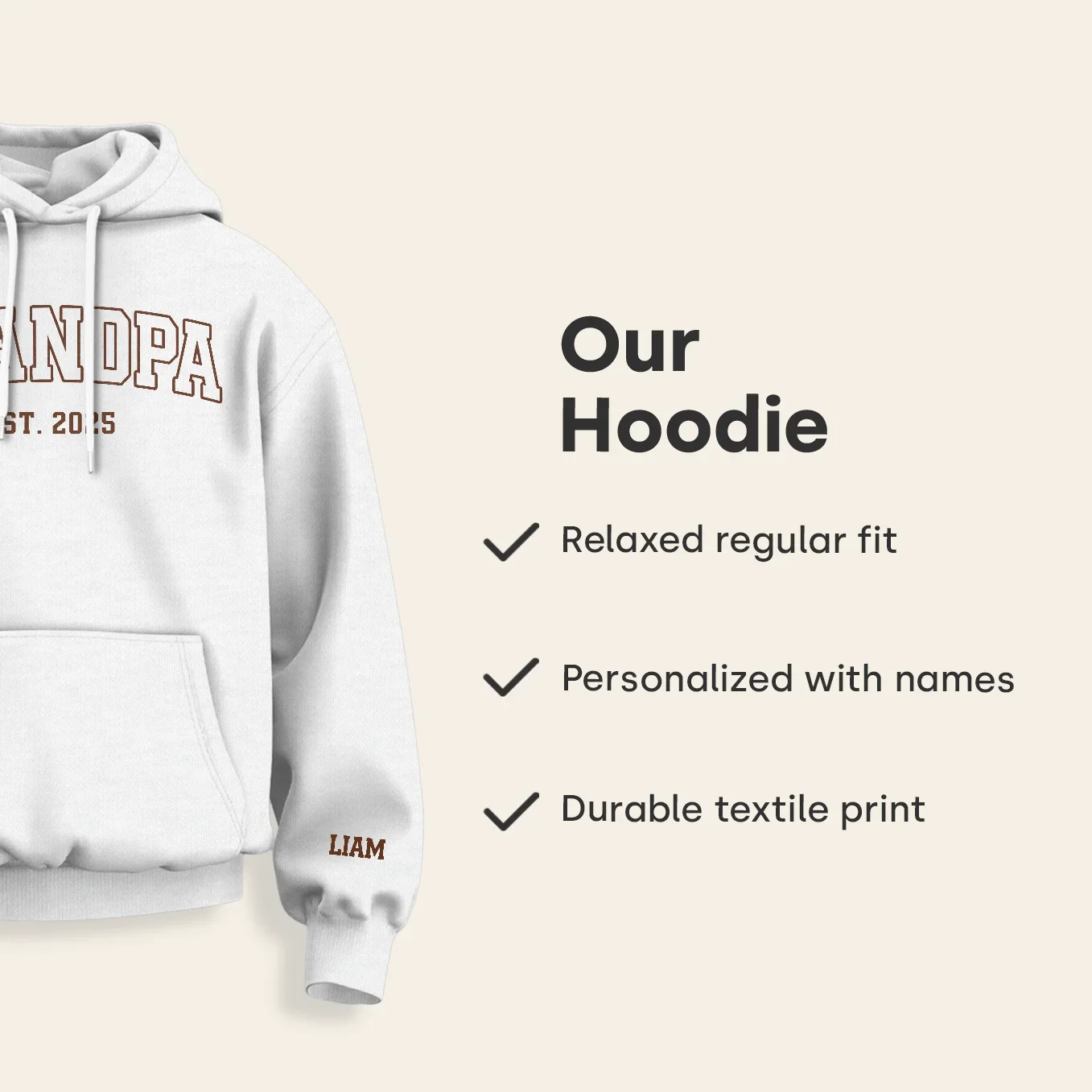 (US) Personalisierter Hoodie "GRANDPA" - Image 11